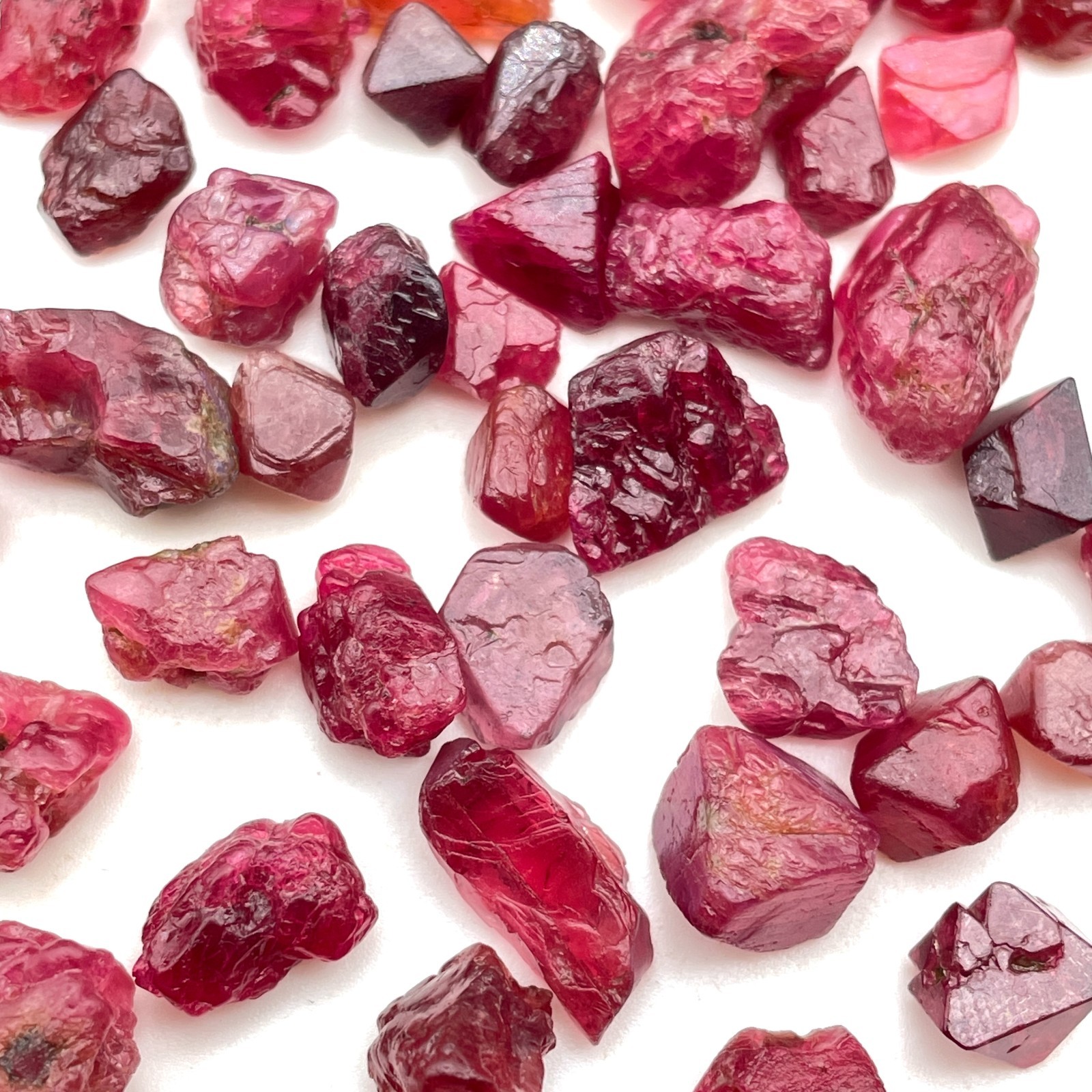 25 Pcs Natural Spinel Rough Gemstones from Burma | 5-8mm Untreated Raw Crystals