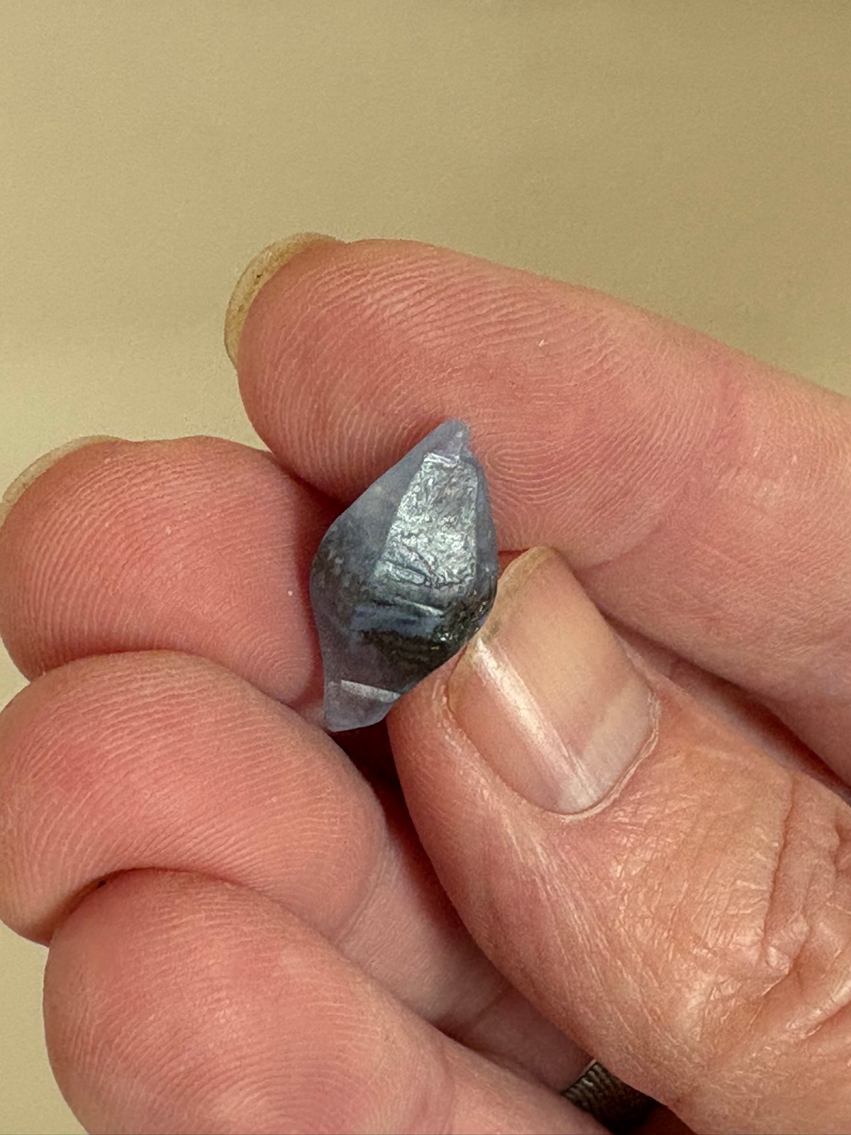 Sapphire,natural light blue crystal, Ratnapura, Sri Lanka(2 grams, 11.42 carats)