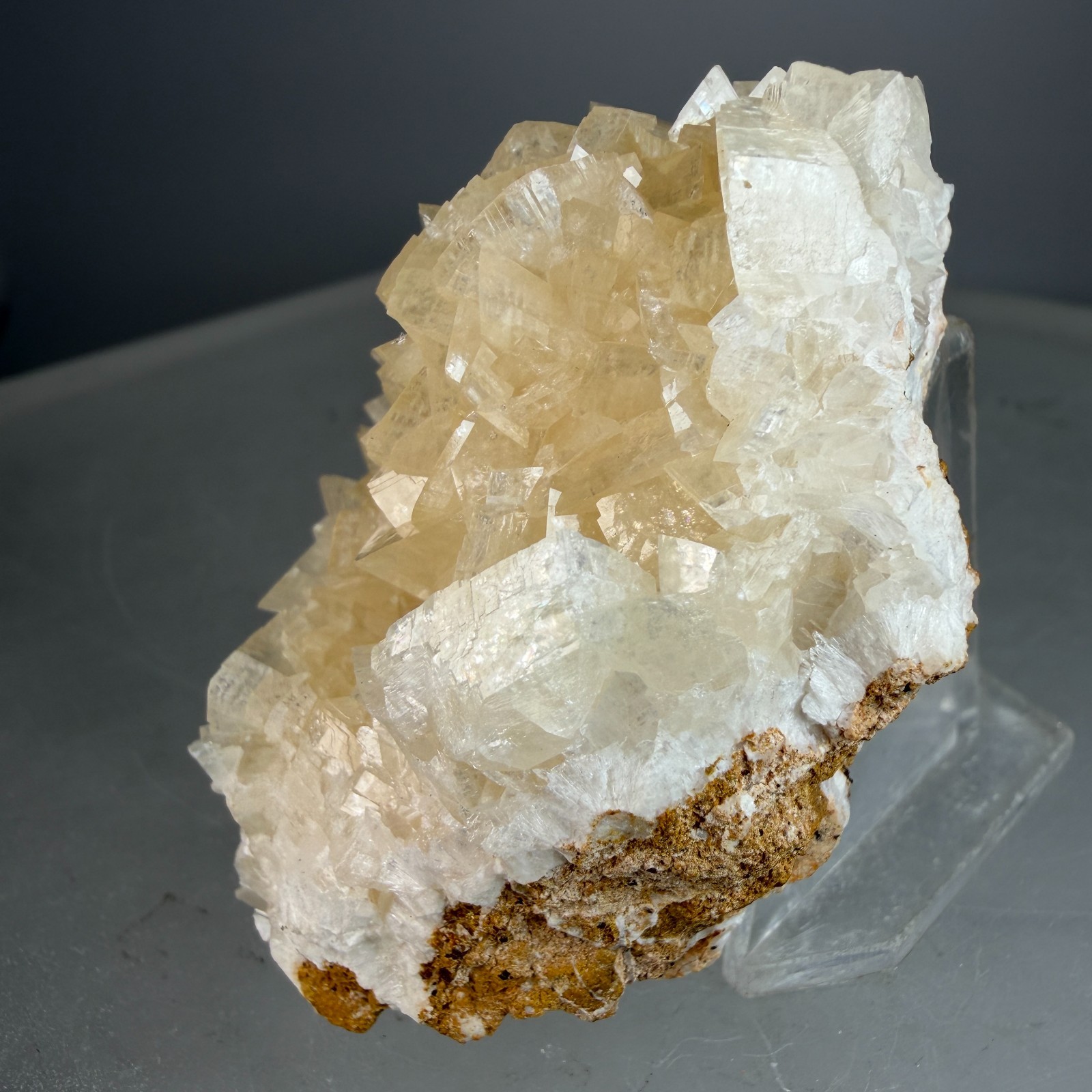 Fine Lustrous Smithsonite Crystal Group: Berg Aukas Mine, Otjozondjupa, Namibia
