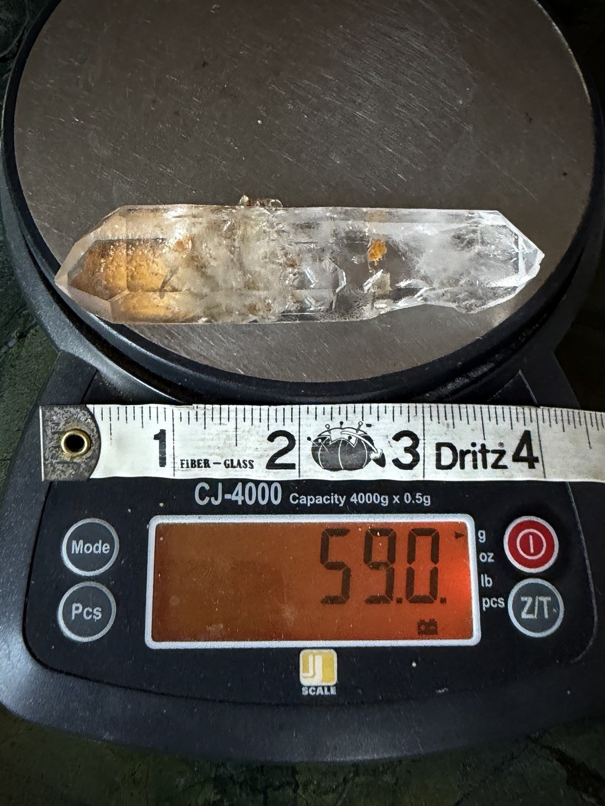 Double Terminated Quartz Inclusion Quartz Window Quartz Iron Quartz Brazil