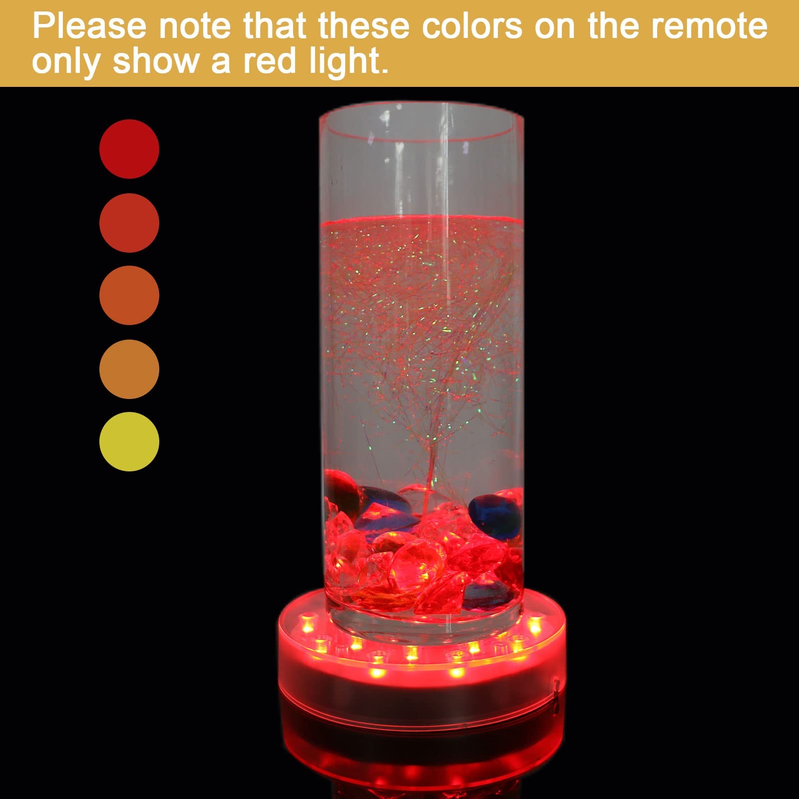 Light Base 6 Inch Round Rechargeable Multicolor Pedestal Display Stand