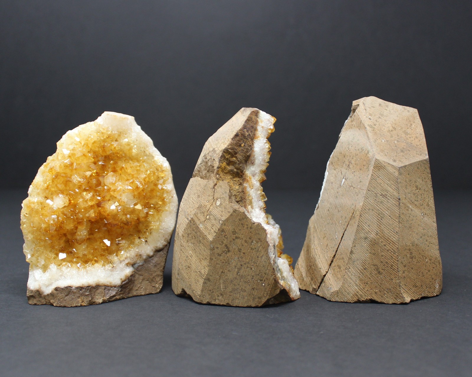 Citrine Cut Base Clusters – ‘A’ Grade Free Standing Citrine Crystals From Brazil