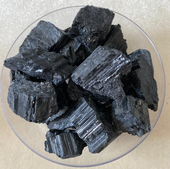 3PCS Raw Black Tourmaline Crystal Stone | Natural Healing Chakra Reiki Gemstone
