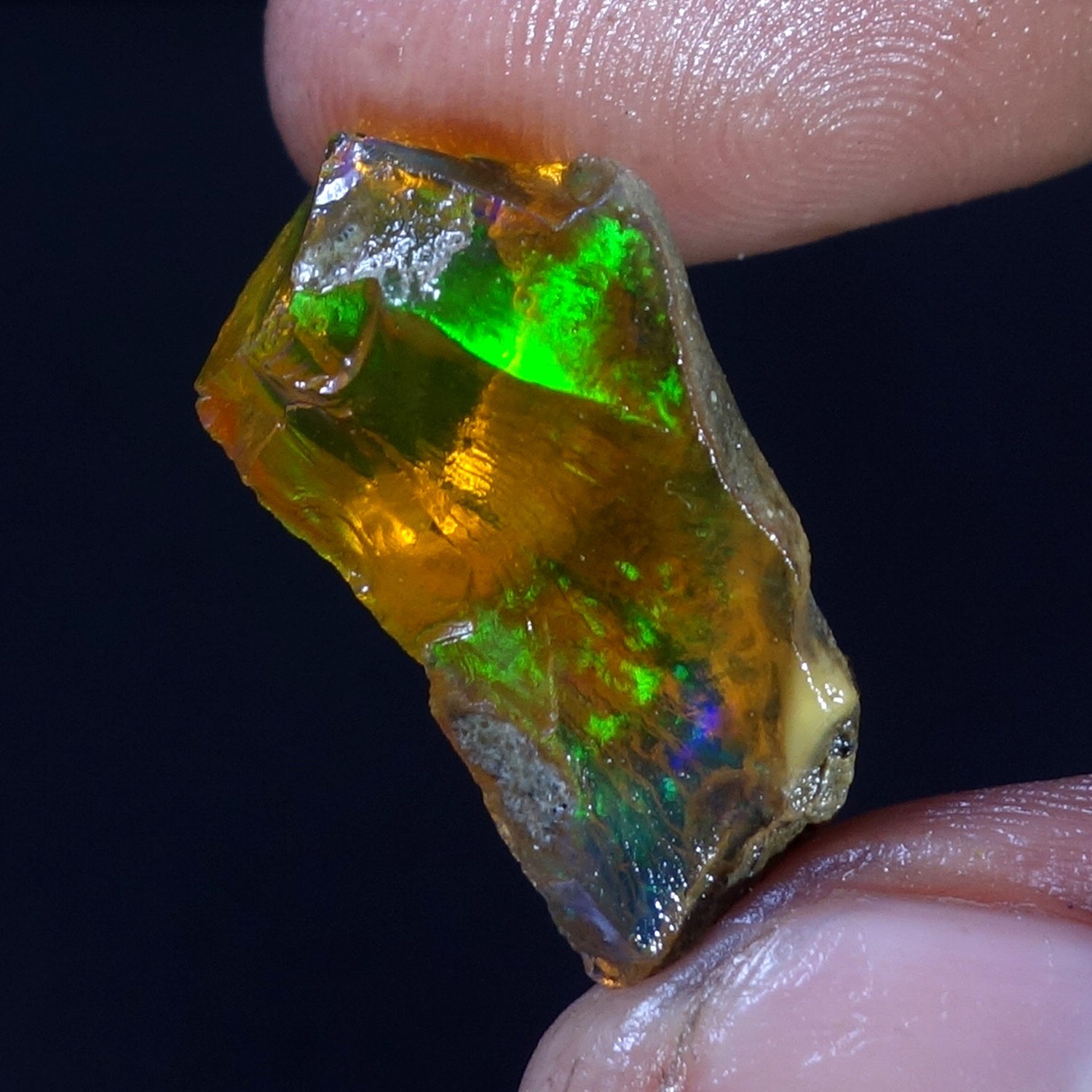 16.00 Cts 100% Natural Welo Fire Ethiopian Oil Opal Rough Cab Gems Ring Nacklace