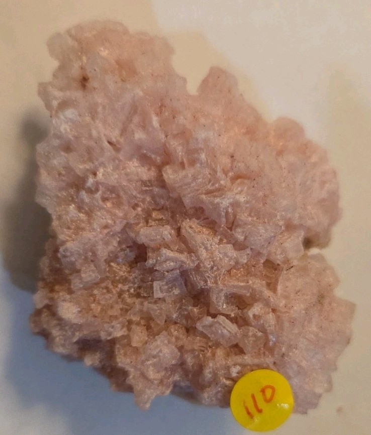 Pink Halite Crystal Cluster Specimen 2.25 X 2 X 1 Inches