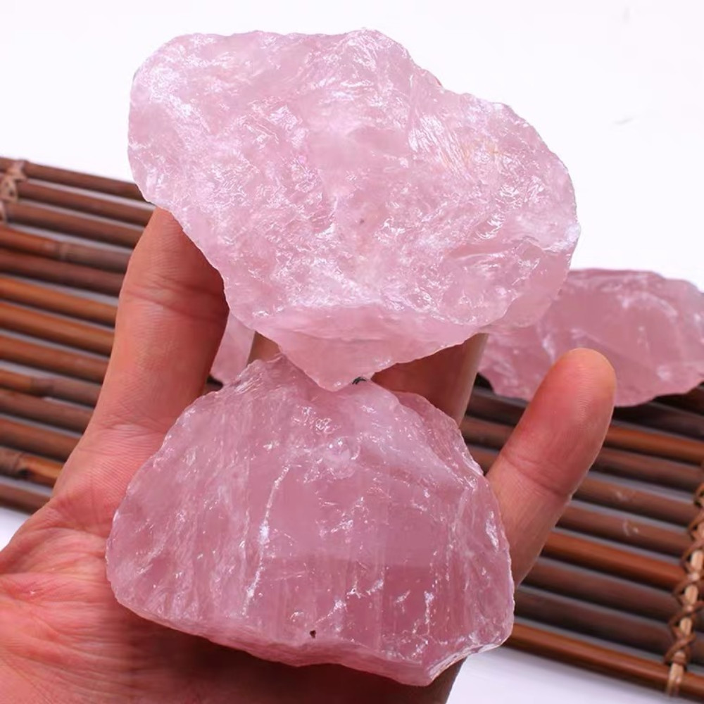 Large Natural Raw Rose Quartz Stone Rough Original Chunks Healing Energy Crystal