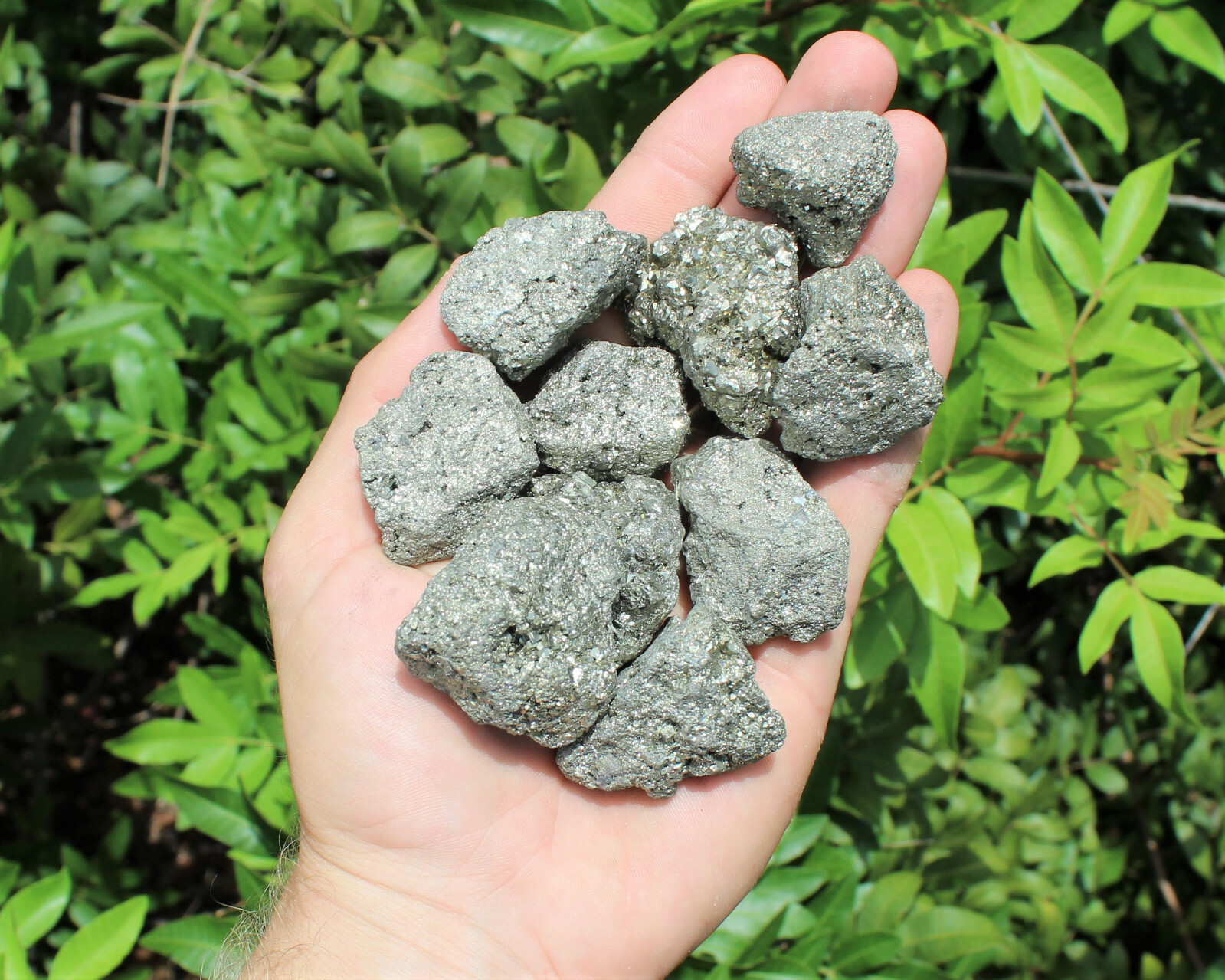 5 lb Wholesale Bulk Lot Rough Natural Pyrite Chispa, Gemstone Crystal