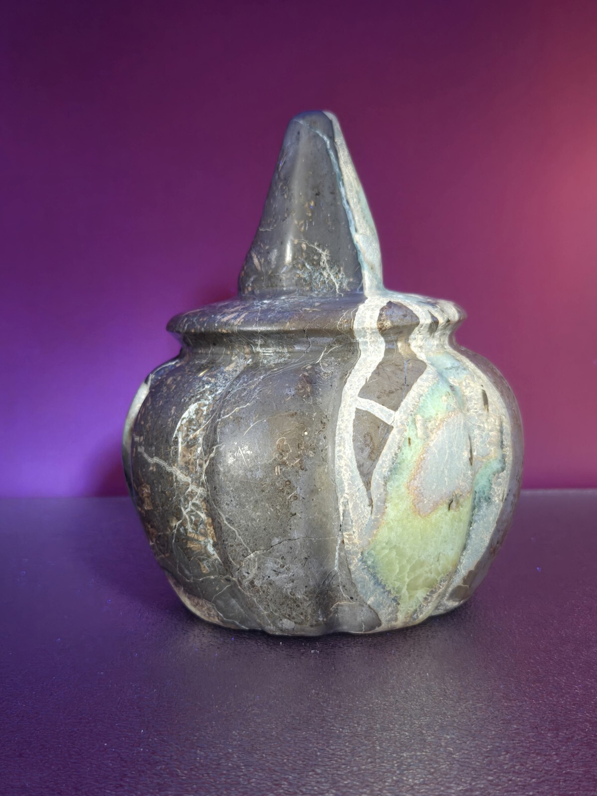 Natural Dragon Septarian Pumpkin Quartz Crystal UV Reactive Reiki Healing 5+LB