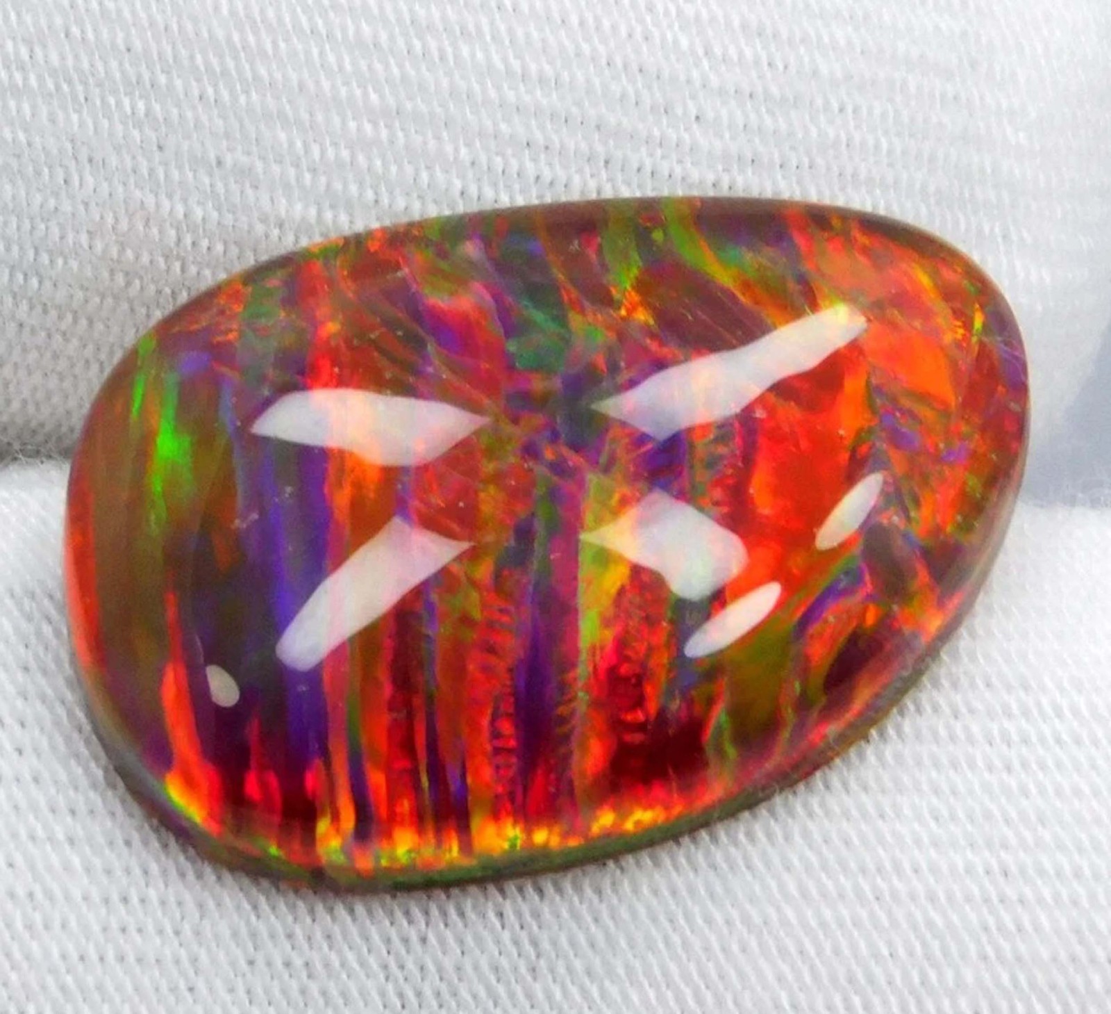 Doublet 60.25 Ct Fancy Natural Ammolite Opal-Like Organic Loose Gemstone 5SJC