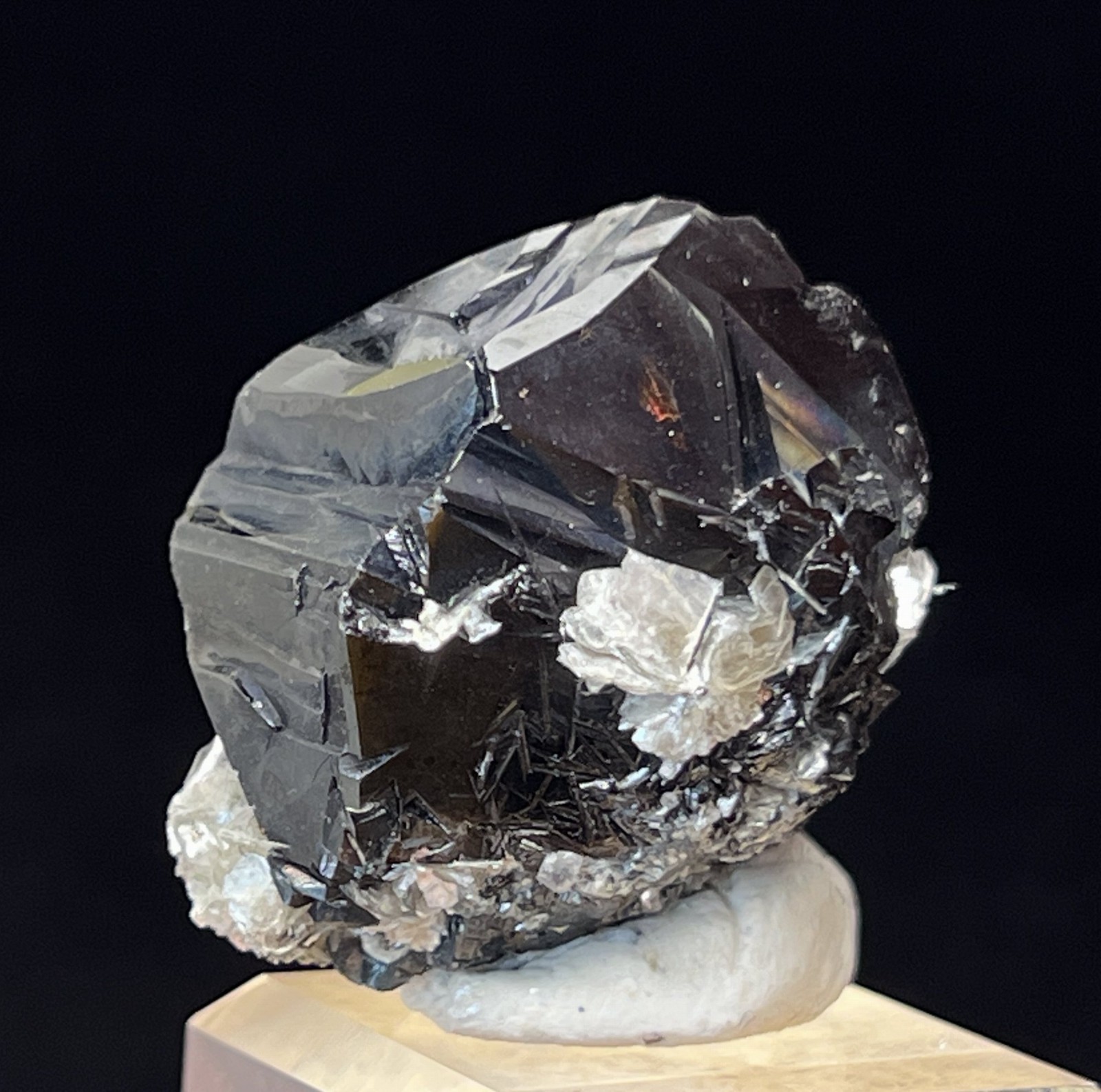36mm 59g Bright Cassiterite with Muscovite, Natural Mineral Specimen