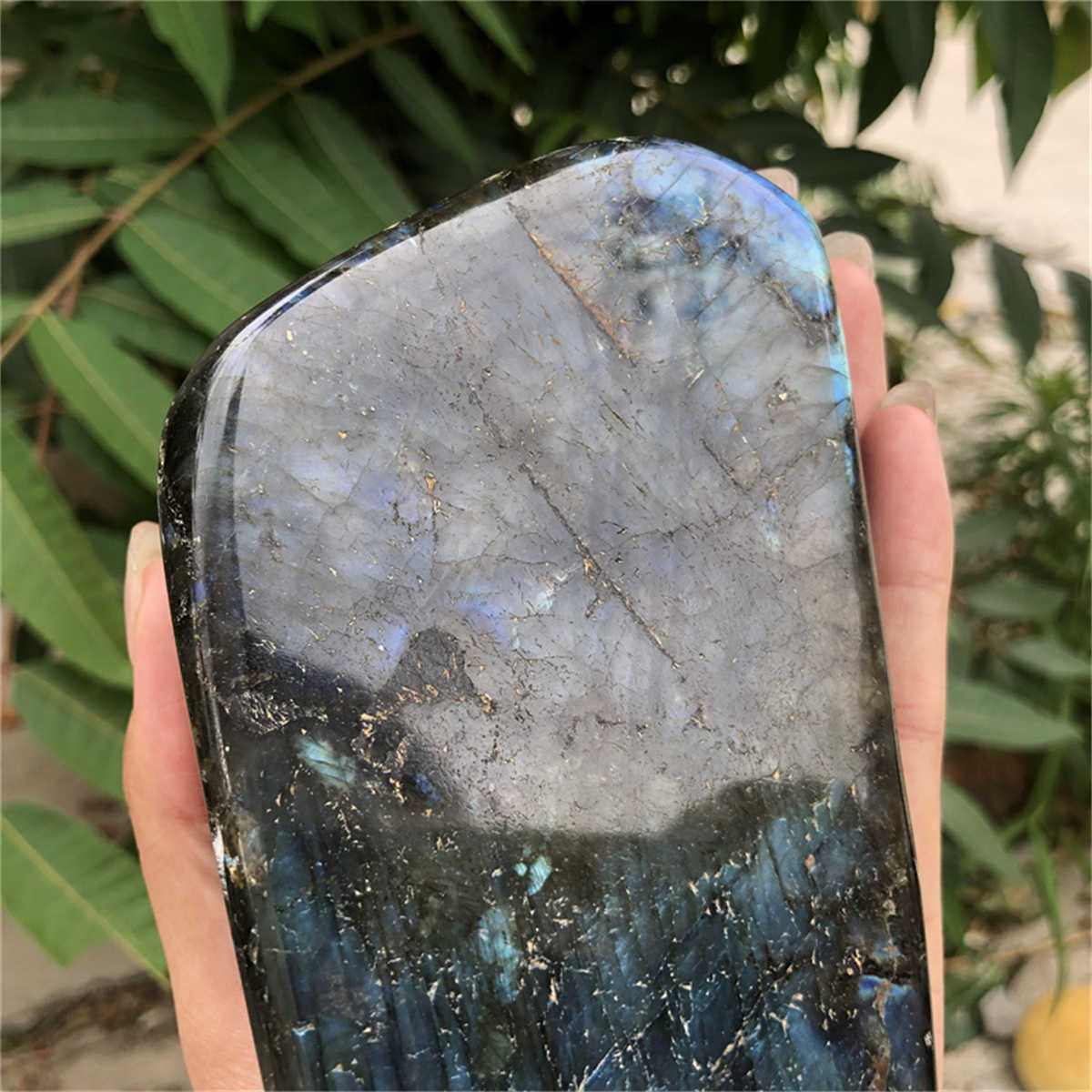 840g Natural Labradorite Mineral Quartz Crystal Mineral Reiki healing
