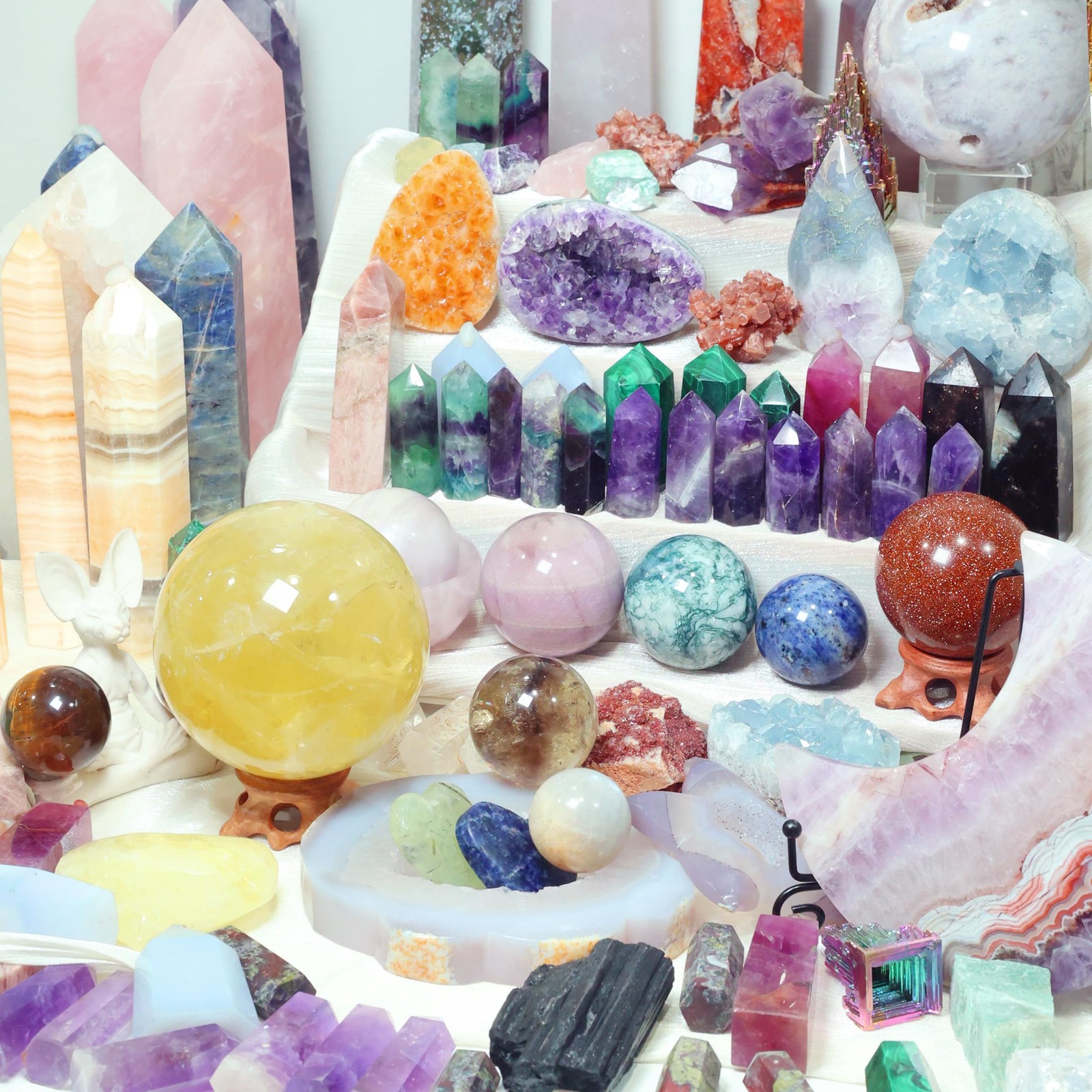 1lb Mystery Crystal , Randomly Selected with Polished Natural Crystal for Hom…