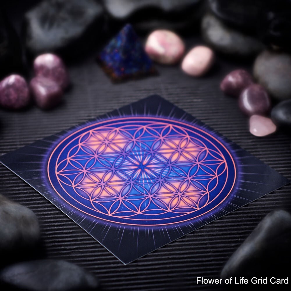 HSFY: Psychic Gifts Mini Crystal Grid Set – Bloodstone, Amazonite & Prehnite