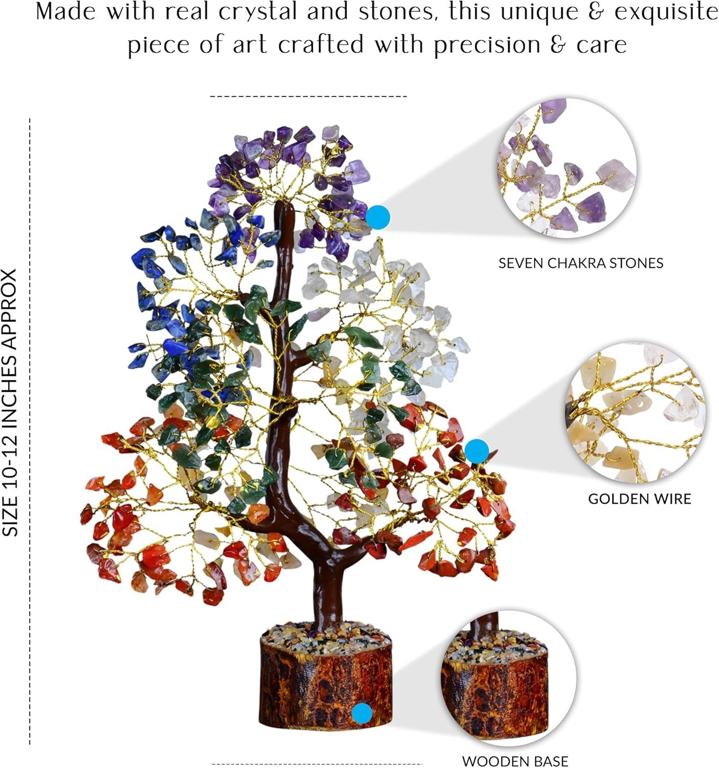 Chakra Tree Of Life Decor – Crystals, Birthday Gifts For Women – House Warming