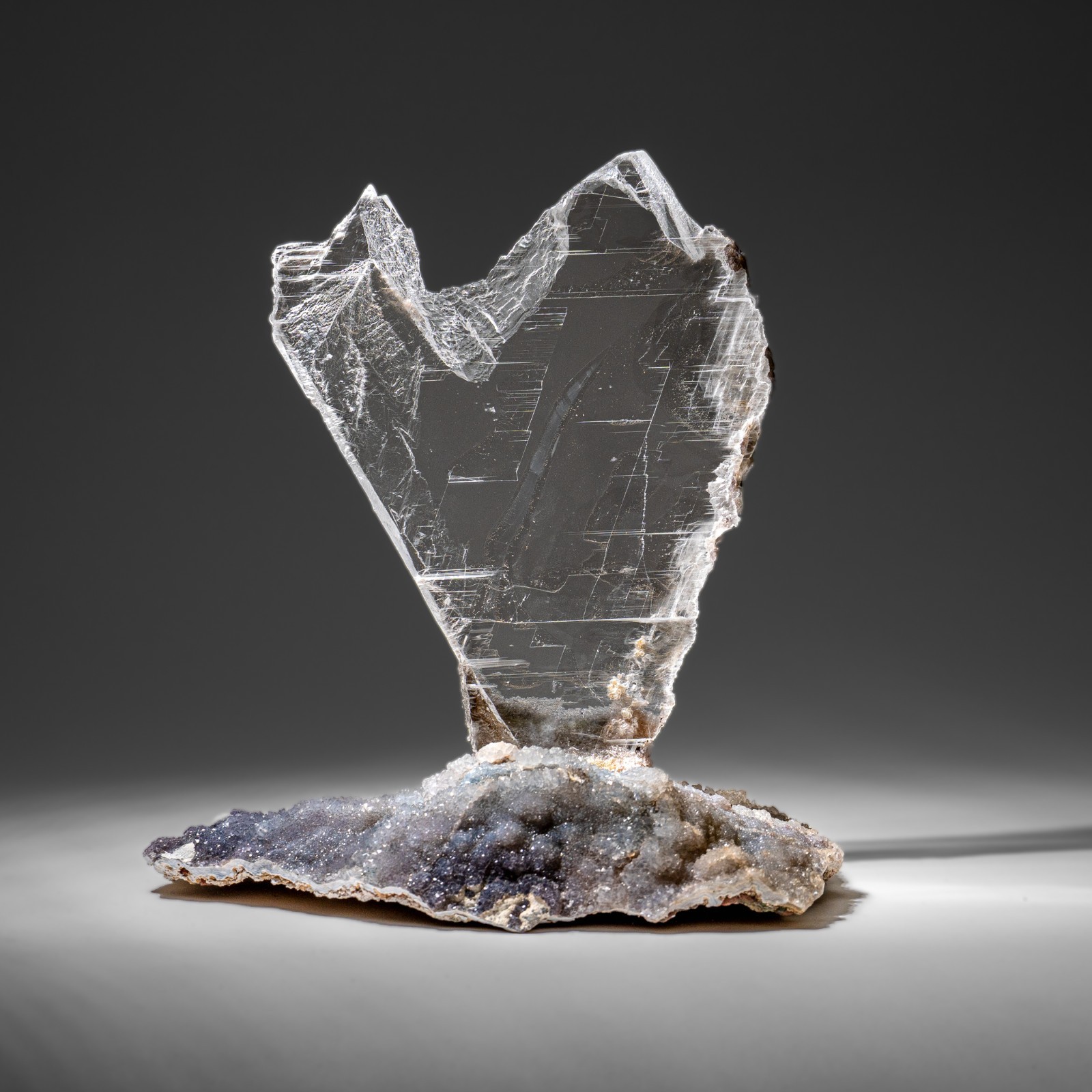 Gypsum Var. Selenite on Matrix from Rio Grande do Sul, Brazil (4.2 lbs)