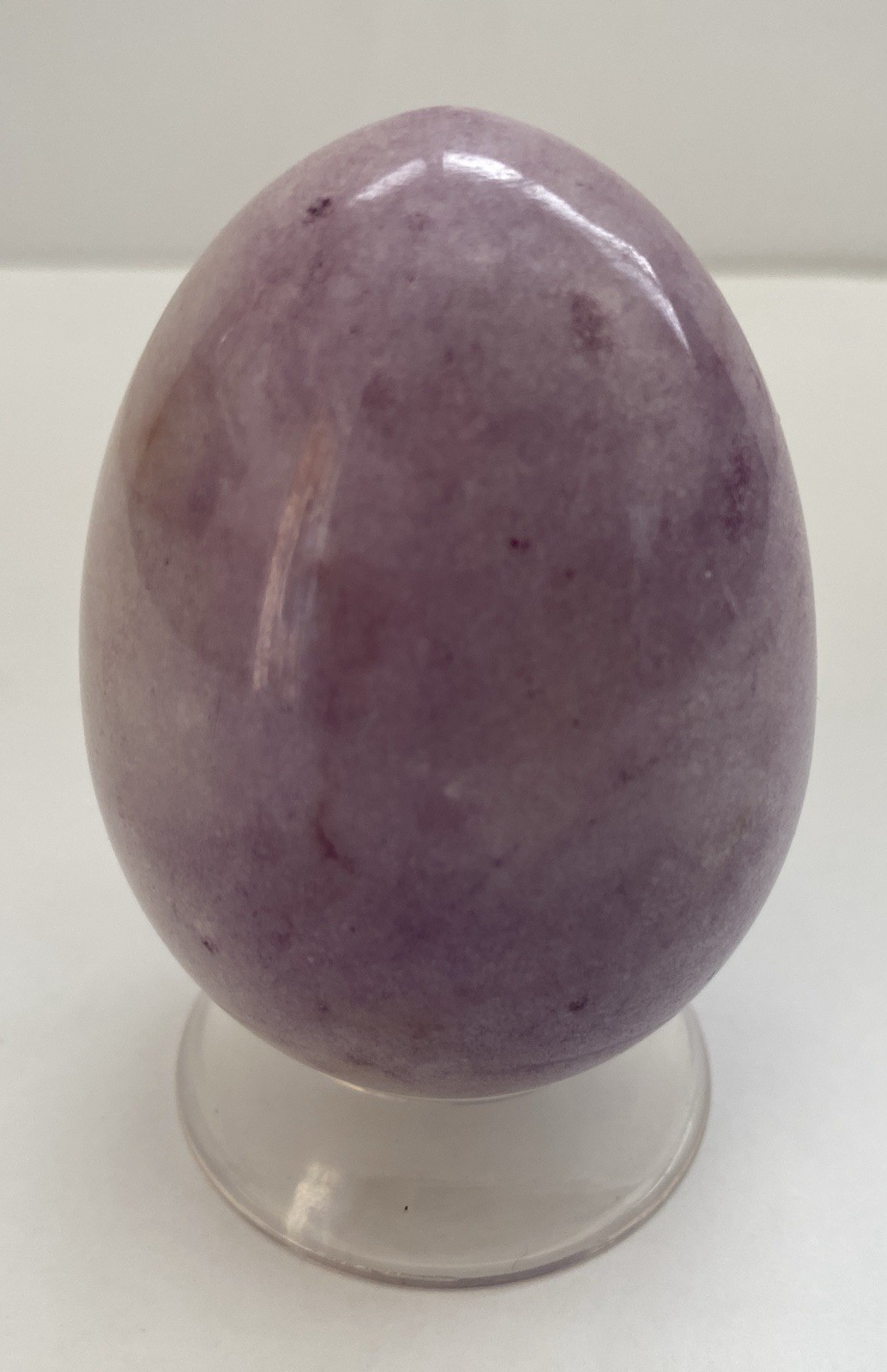 Natural Onyx Stone Egg With Stand Hand Polished Banded Agate Calcite Crystal