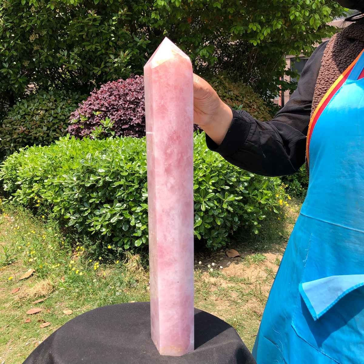 10.09LB Large Natural Powder Crystal Column Wand Obelisk Mineral Healing 5050