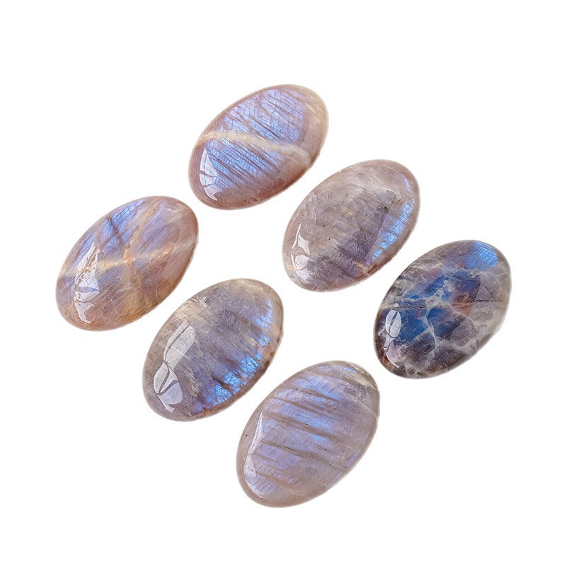 Healing Moonstone Palm Stone Birthstone Crystal Meditation Reiki Worry Stone HOT