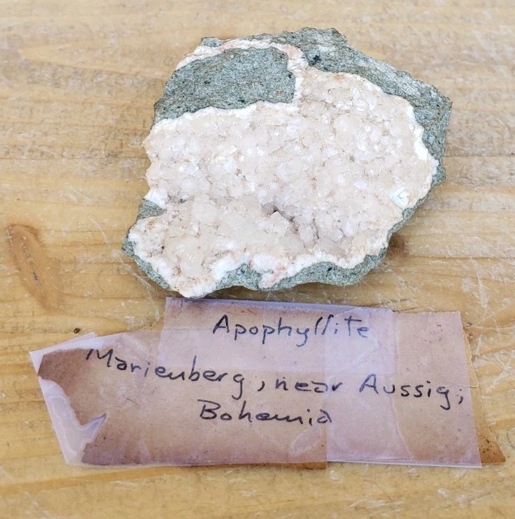 Apophyllite Crystal Mineral, Aussig Czech Republic, 38g Estate Specimen