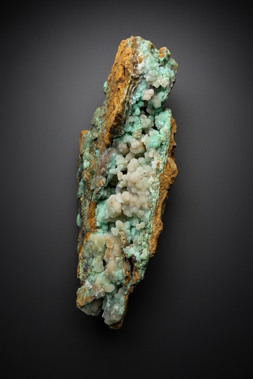 8” Druzy Mint Green Smithsonite Cluster — Indonesia