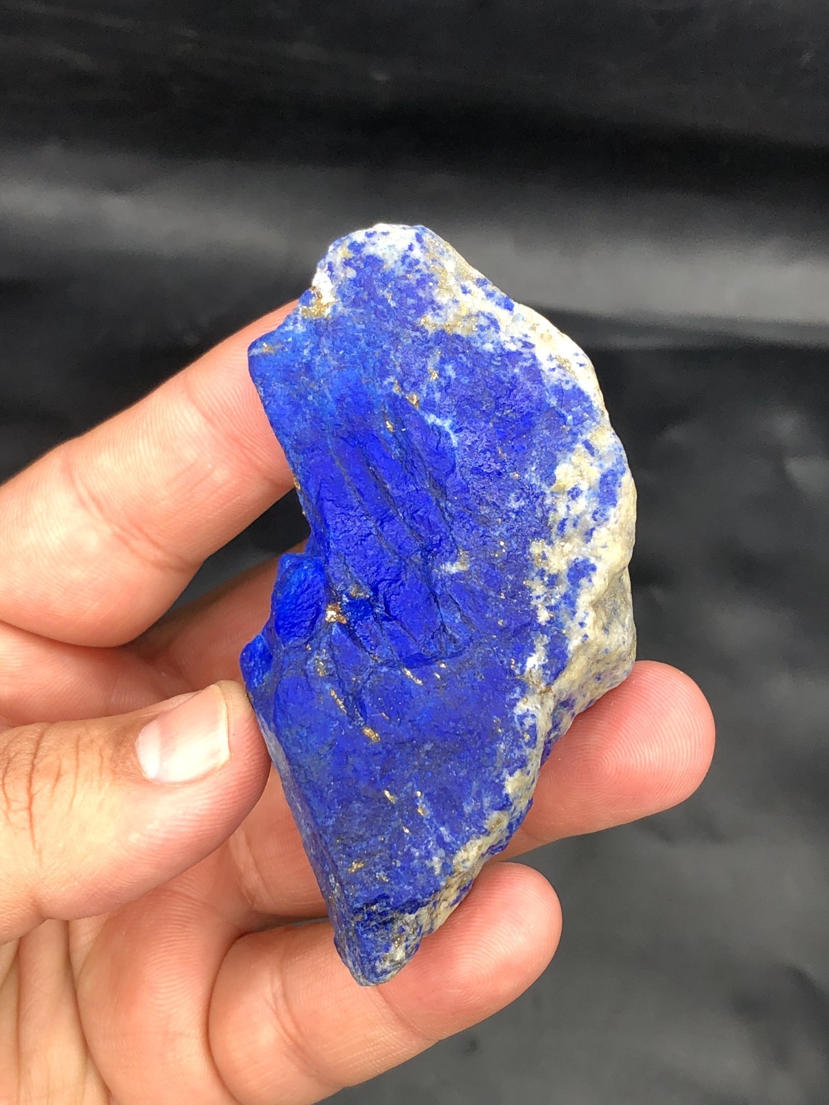Premium Lapis Lazuli Rough Bulk Stone – Large Blue Calcite & Pyrite J43..3