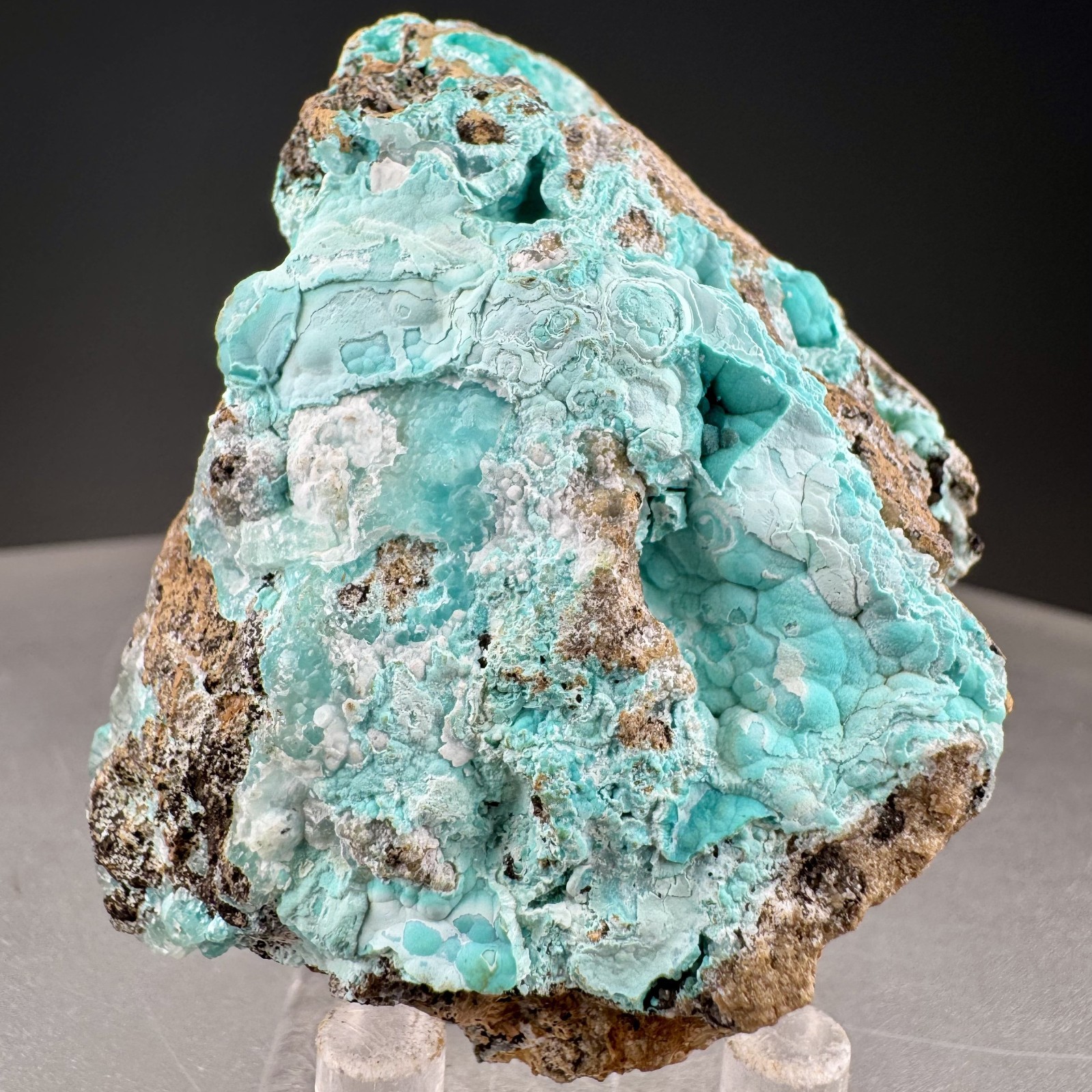 Vibrant Blue Smithsonite: Yanga Koubenza mines, Mfouati, Republic of Congo