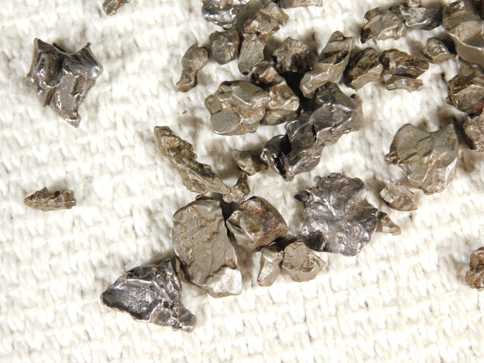 Big Lot of Little Campo Del Cielo METEORITES 100% Authentic Argentina 21.8gr