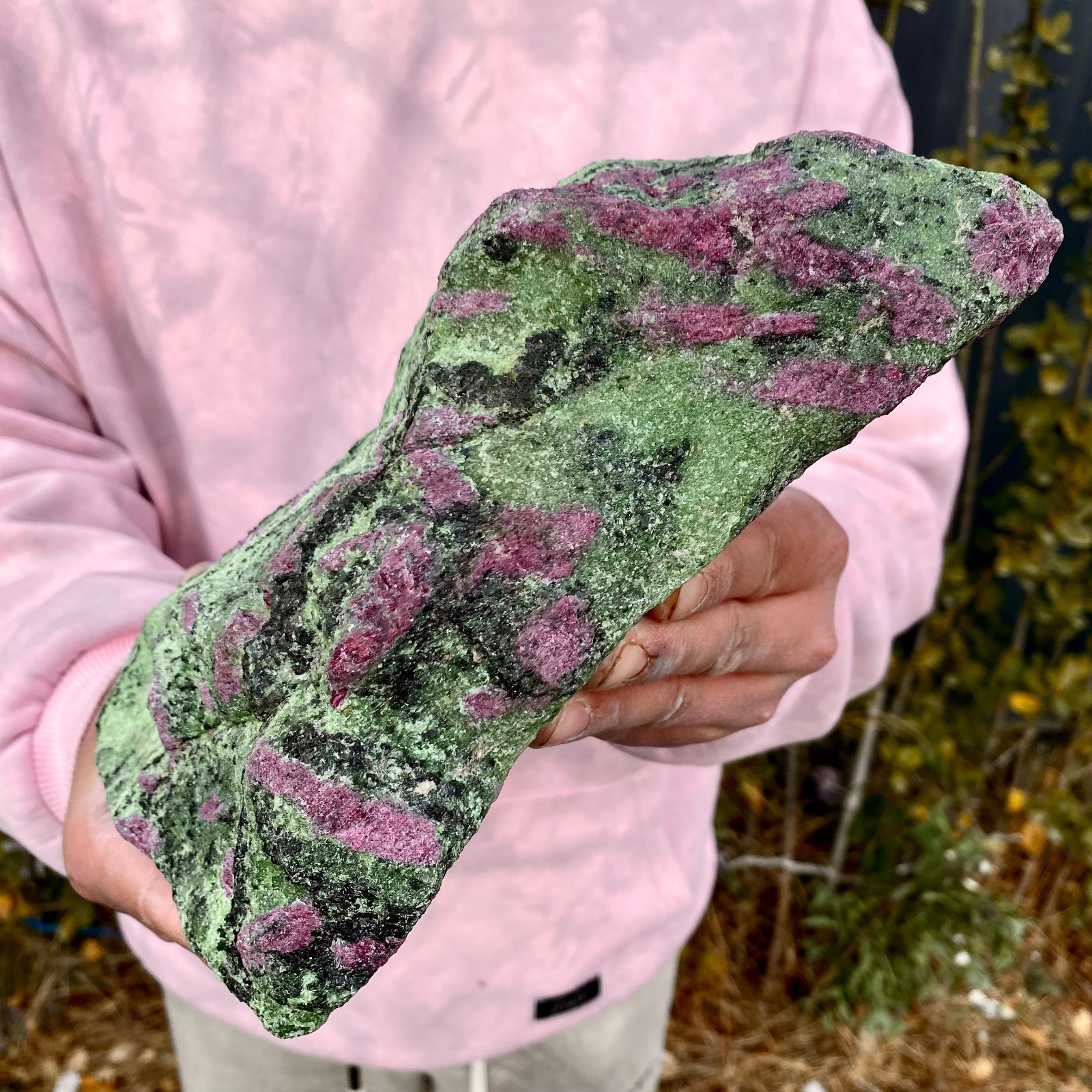 7.05LB Natural green Ruby zoisite (anylite) crystal Chakra mineral Healing Energ