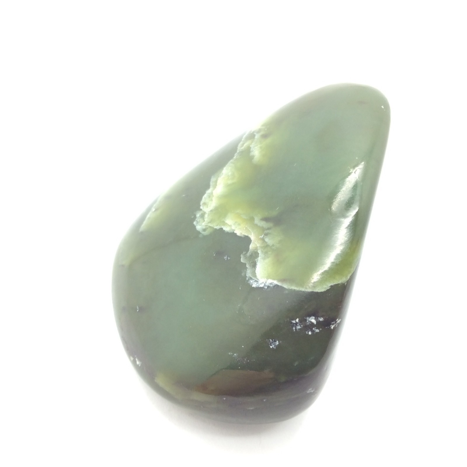 Siberian Jade Pebble Green Nephrite Jade Stone Sayan Mountains Siberia #9