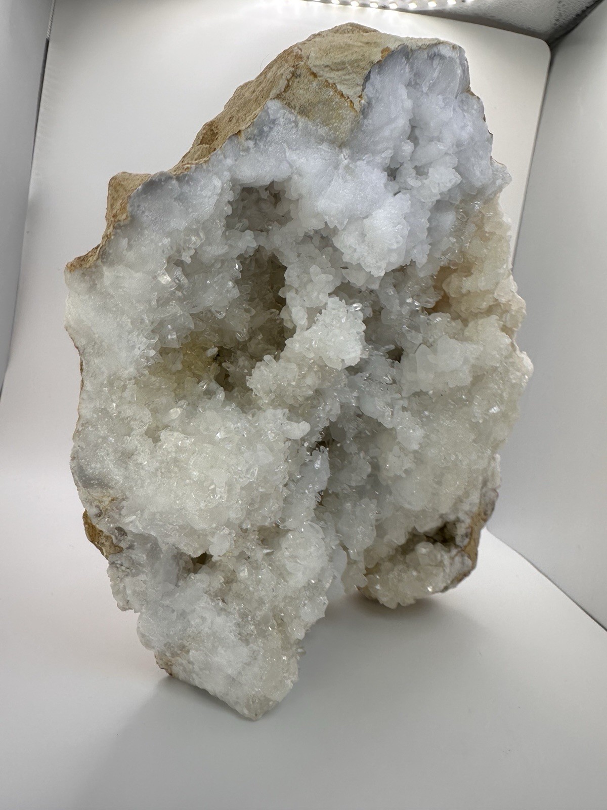 Large 5lb Quartz Geode Cluster Self-Standing Natural Crystal Display Specimen