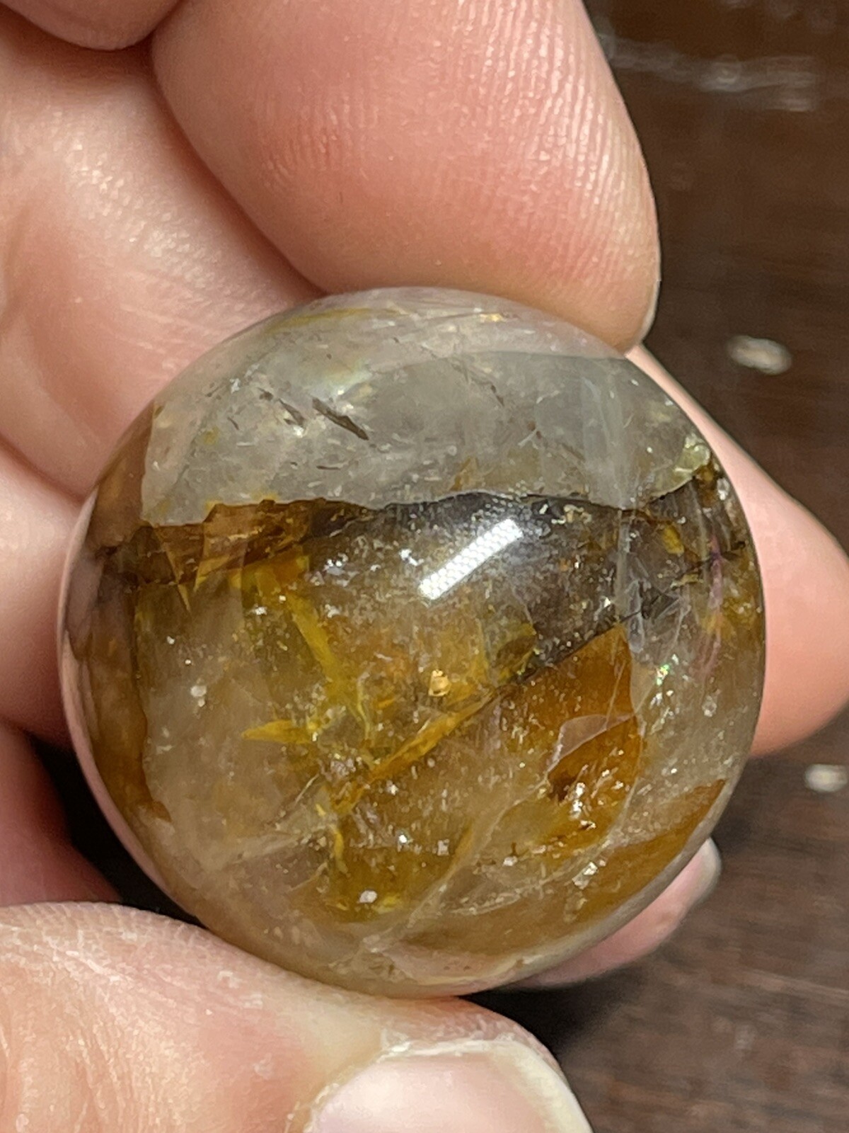 Golden Healer Mini Sphere Ball Orb Marble 26.5mm 23g