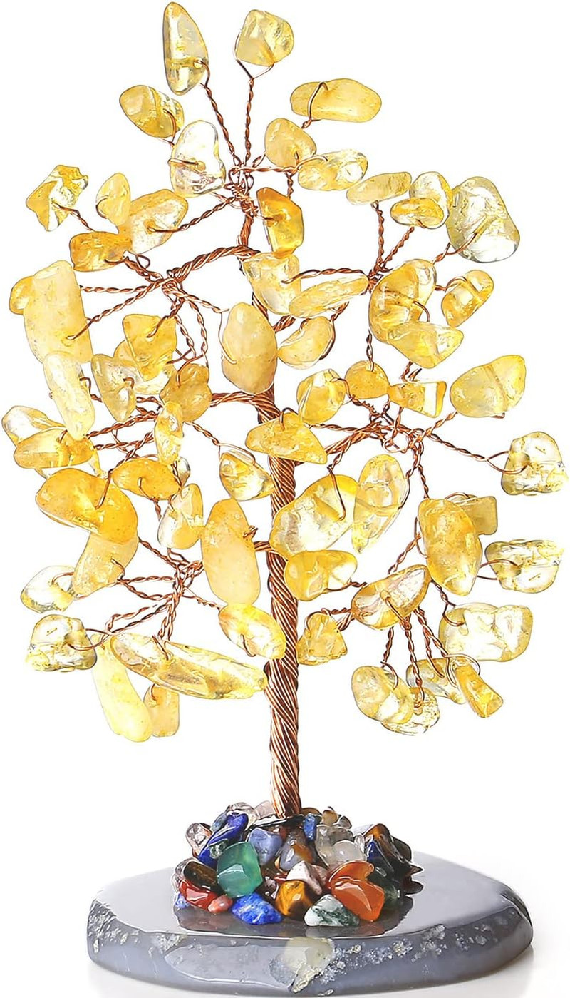 Chakra Tree Natural Crystal Tree of Life Money for Desk Decor 7 Chakra Stone for