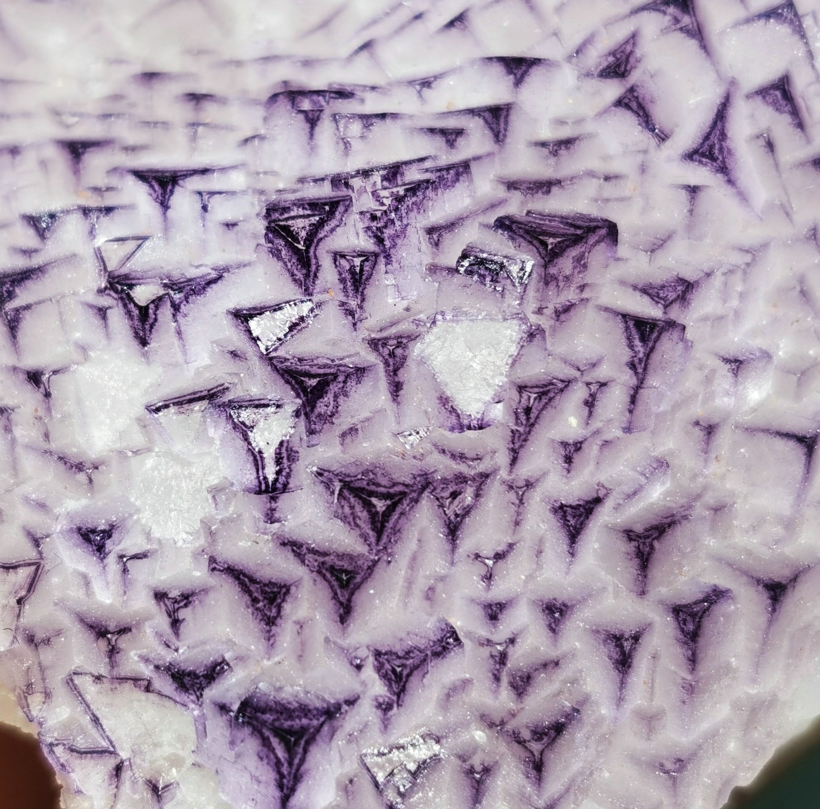 Rare Purple Fluorite Mineral Specimen China