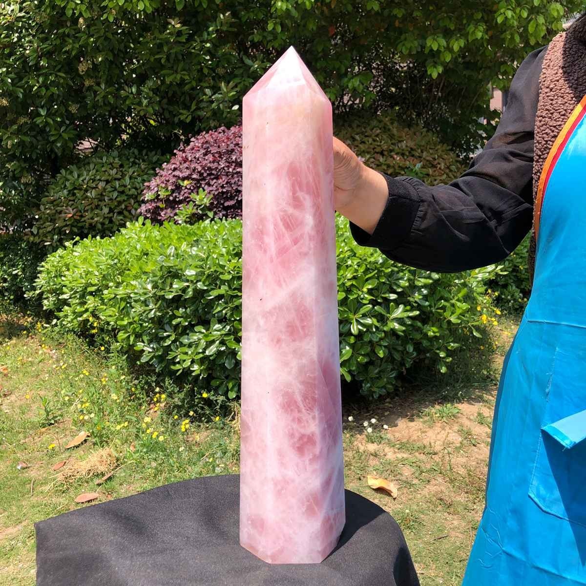 14.52LB Large Natural Powder Crystal Column Wand Obelisk Mineral Healing 5051