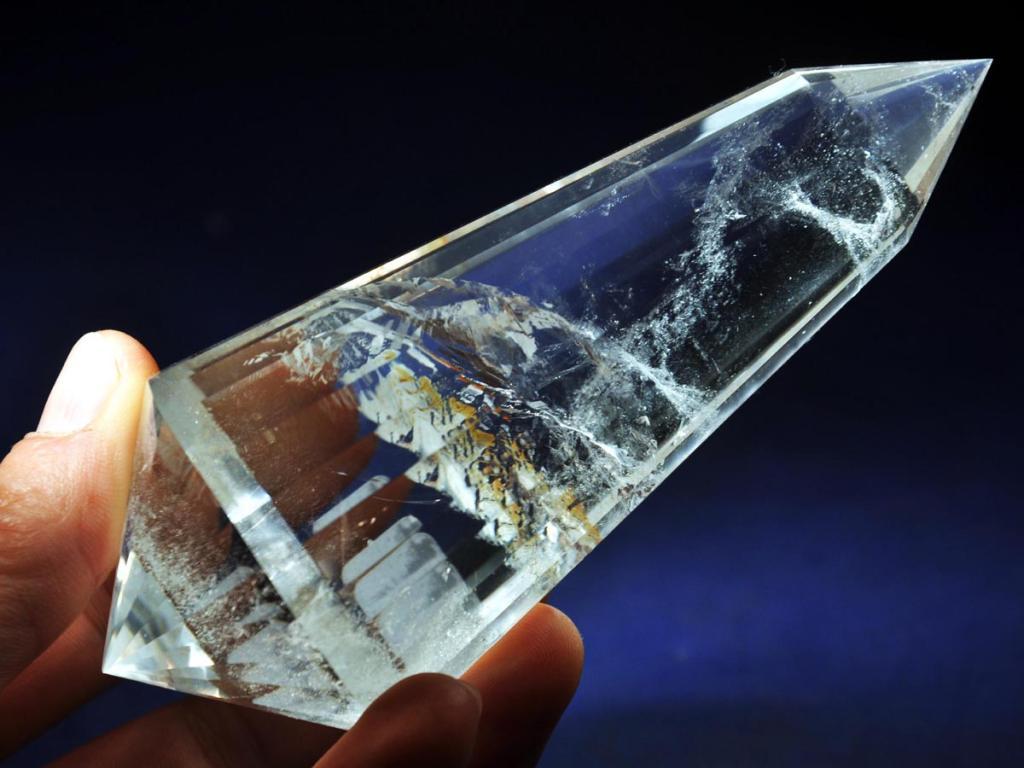 24 Sided 5.25″ Vogel Inspired Clear Quartz DT Crystal Wand, Brazil! VQ108