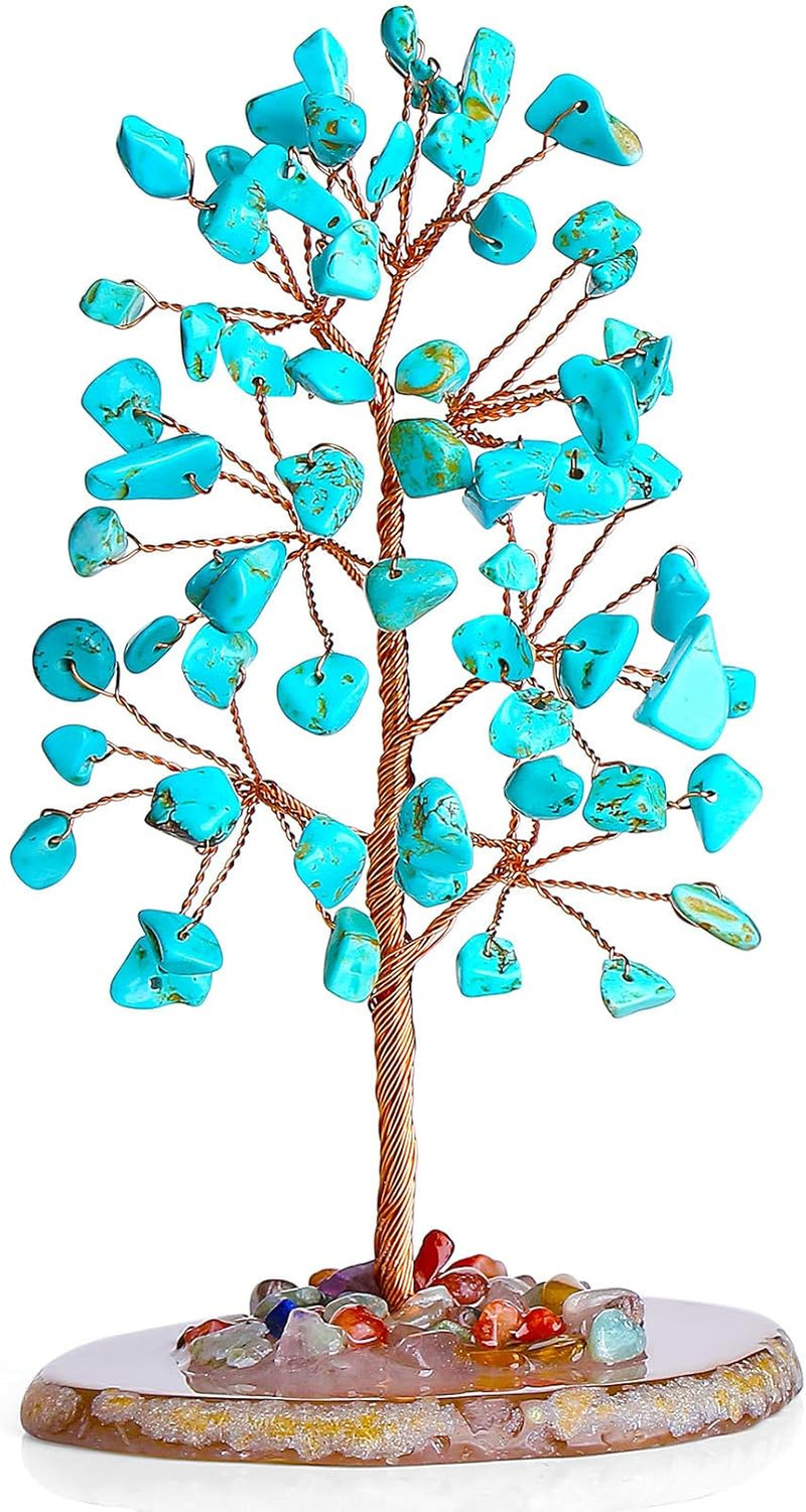 Chakra Tree Natural Crystal Tree of Life Money for Desk Decor 7 Chakra Stone for