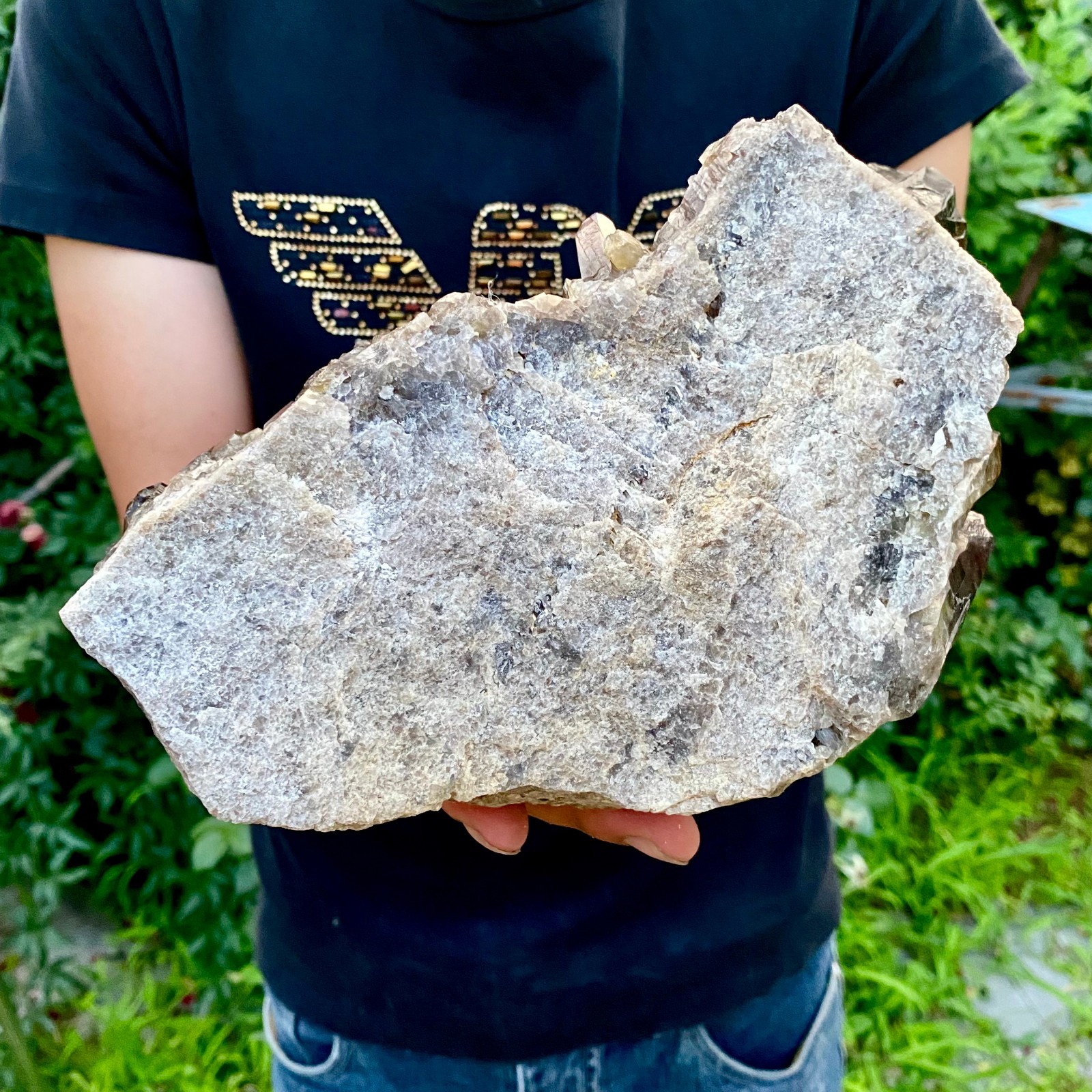 5.7LB Natural Tea black Crystal quartz Cluster Mineral Specimen Healing reiki