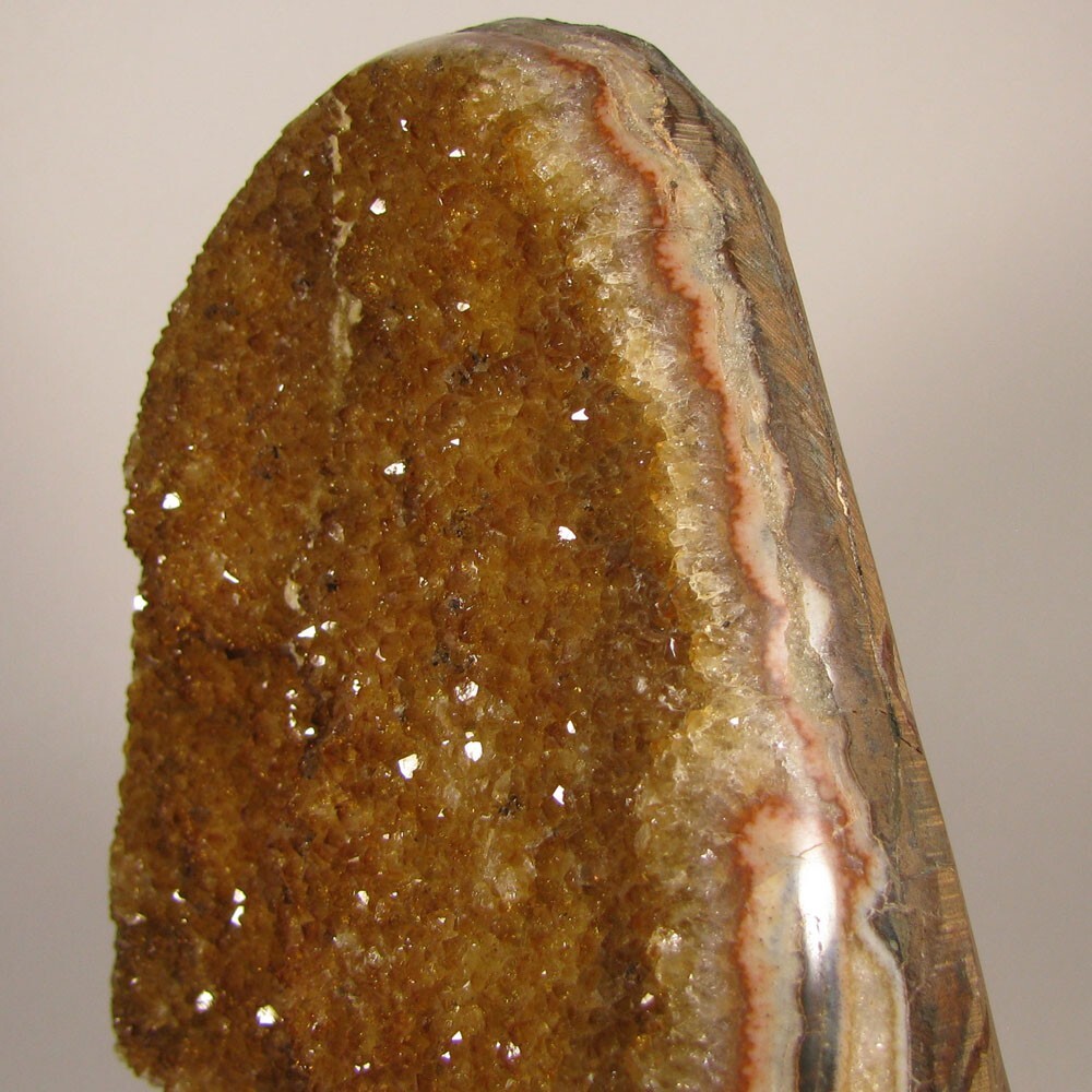 5.7″ Polished CITRINE Crystals Cluster Freeform Standup – Brazil – 4 lbs.