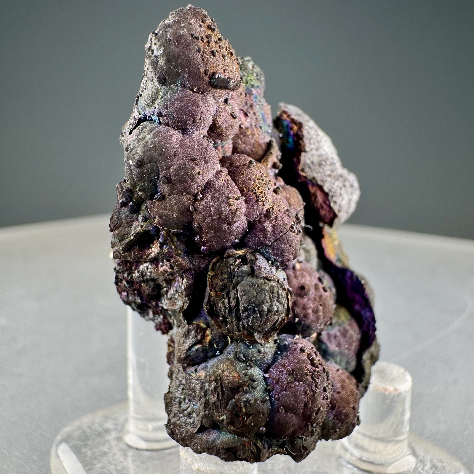 Rare “Blister Ore” Purple-Blue Chalcopyrite: Flambeau Mine, Rusk Co., Wisconsin