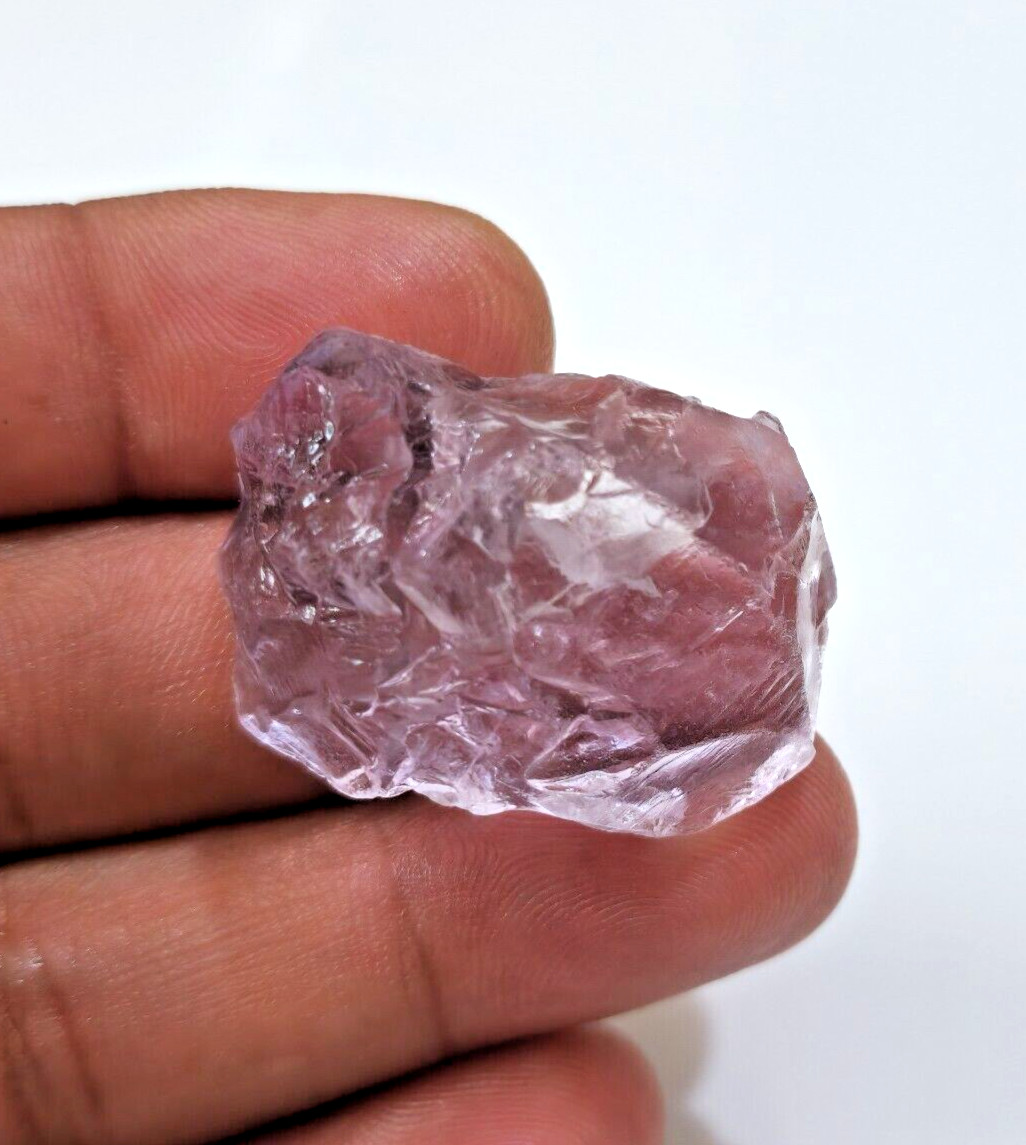 Terrific Raw 109 Crt Pink Amethyst Rough Rare Loose Gemstone For Making Jewelry