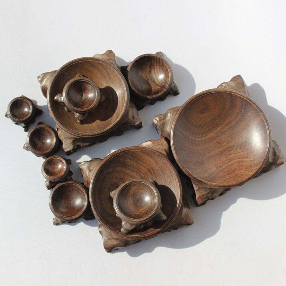 USA Wood Display Stand Base Decor For Crystal Ball Sphere Globe Stone Home Decor