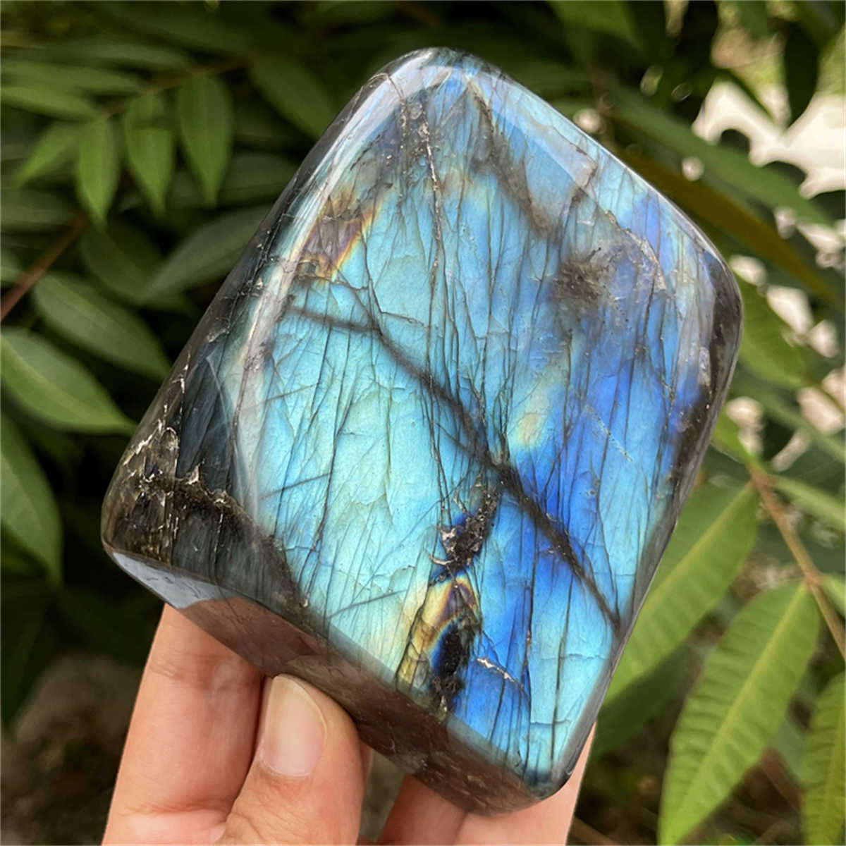 690g Natural Labradorite Mineral Quartz Crystal Mineral Reiki healing