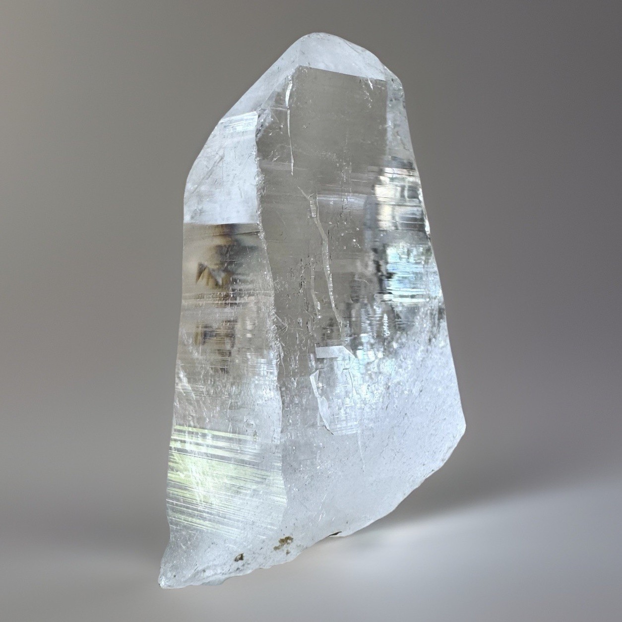 Ganesh Himalayan Quartz Nepal High Clarity Dense Akashic Lemurian Lines Crystal