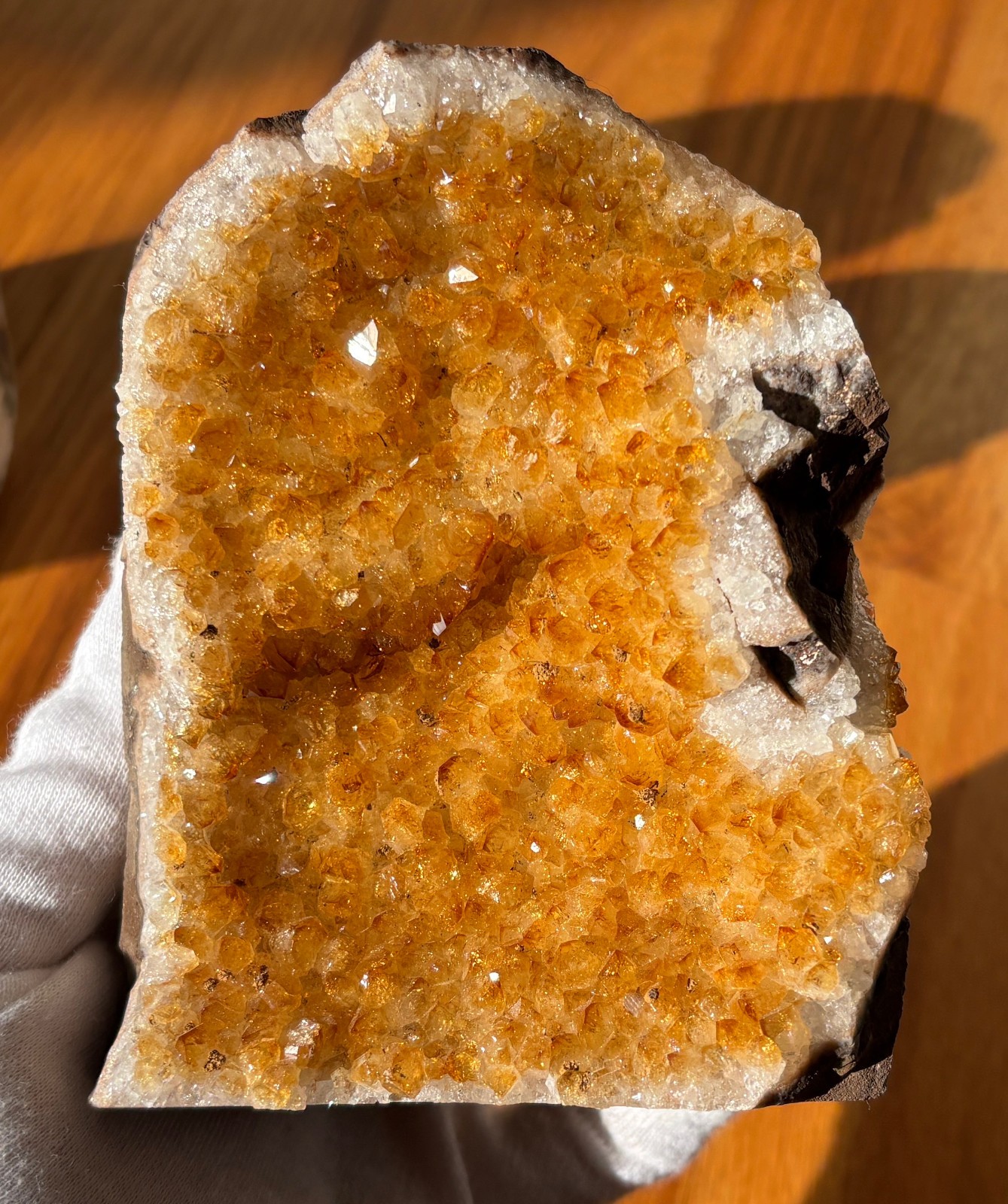 USA SALE 5.3LB LOT 3 CITRINE FREE STANDING SPECIMEN TREATED AMETHYST GOLD GOLDEN
