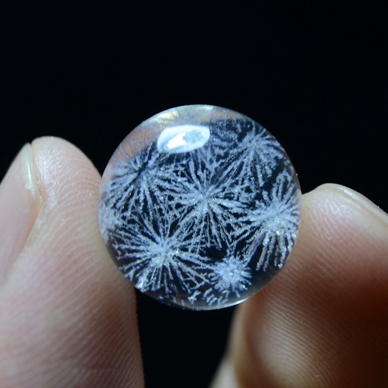 14mm New Find Rare NATURAL PRETTY Fireworks phantom QUARTZ CRYSTAL Sphere BALL