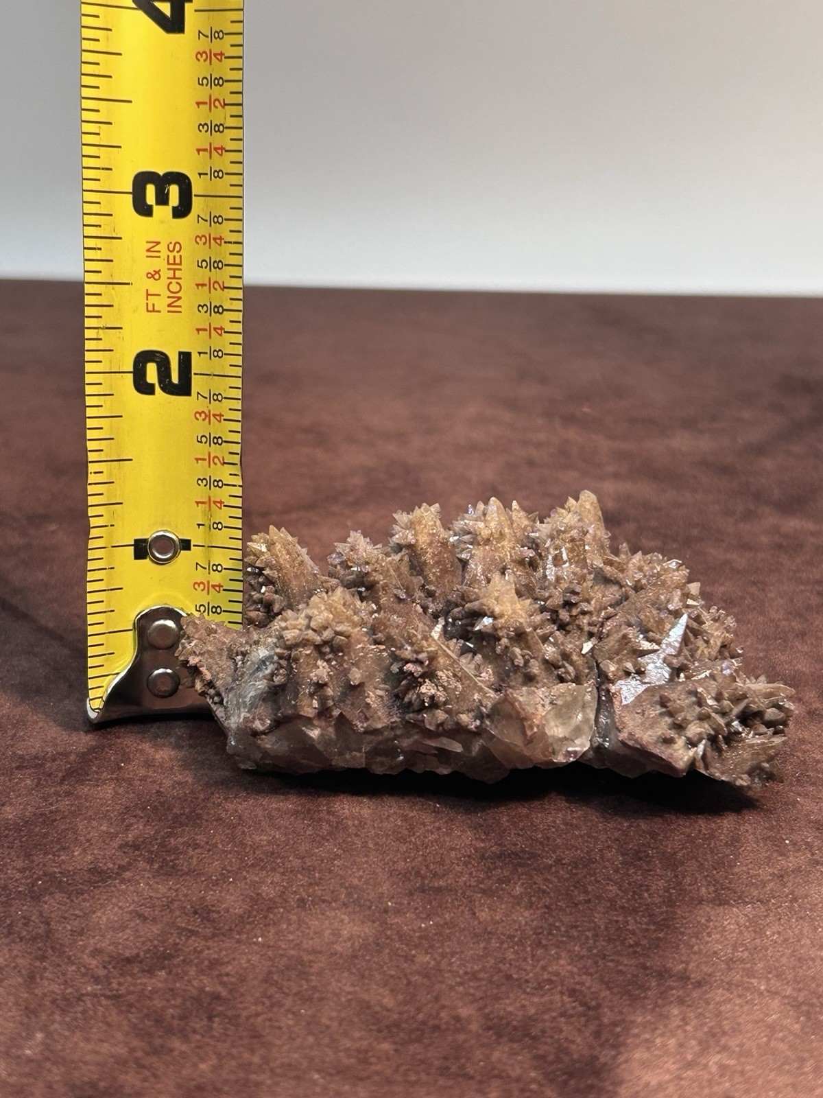 Dogtooth Calcite Cluster Santa Eulalia Mexico Old Labels Cabinet Specimen