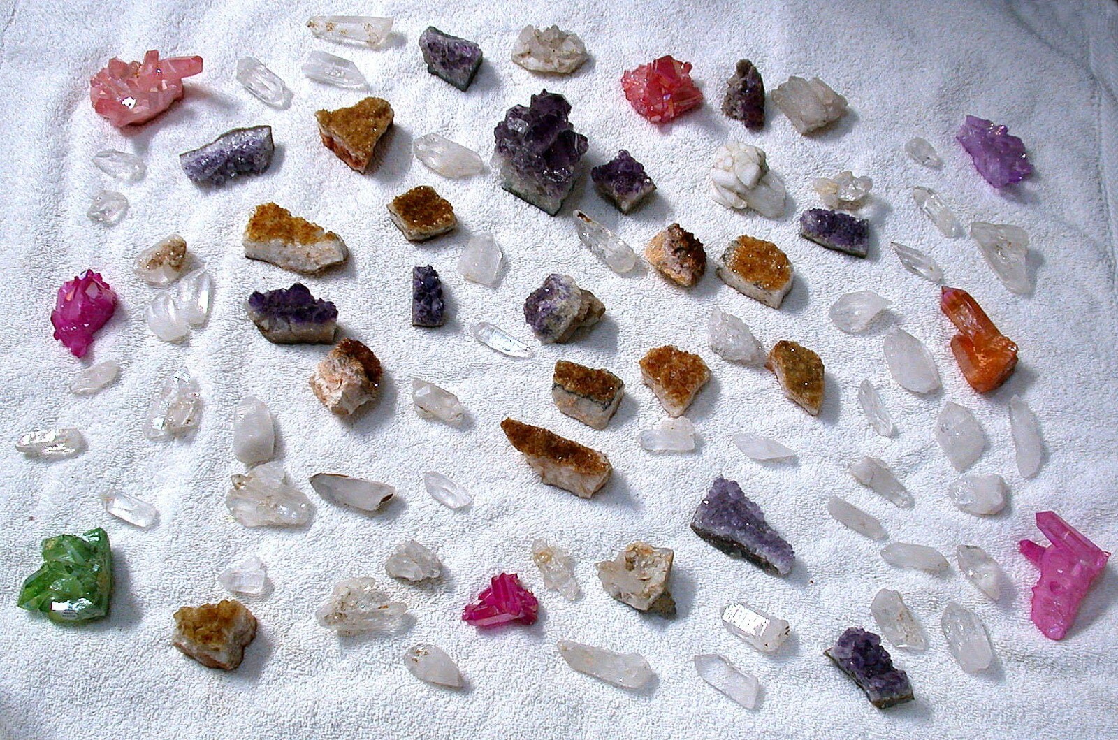 8 Pound 83 Amethyst Citrine Mystic Quartz Druze Crystal CLOSEOUT WHOLESALE DD7
