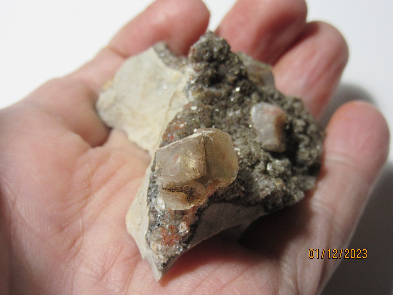 Natural Red Quartz Crystal CLUSTER 2 3/8″ Rough Collectible Reiki RQCCC-3