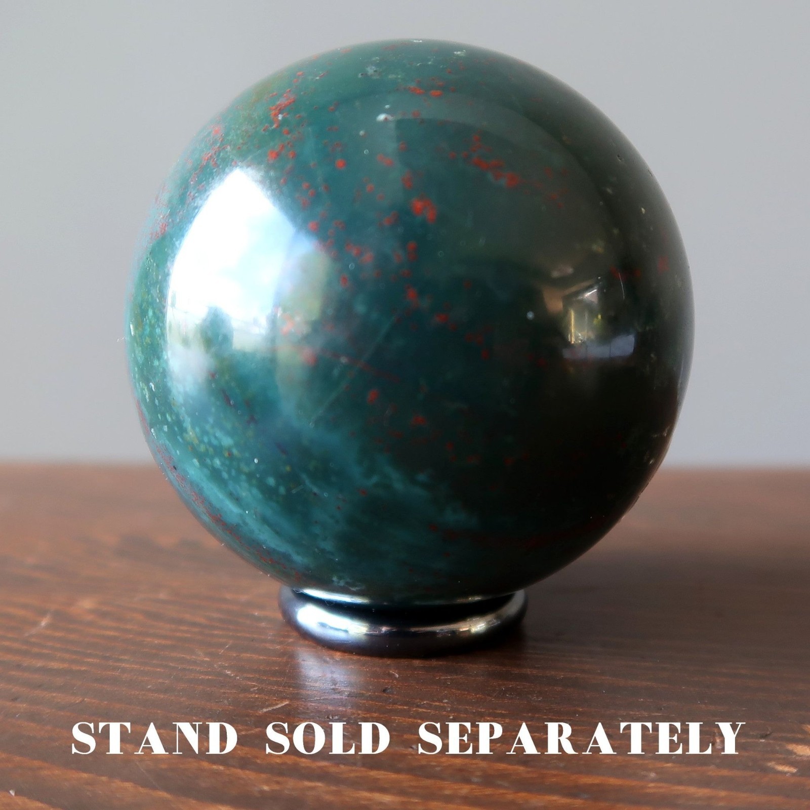 Bloodstone Sphere Crystal Ball Indian Heliotrope Gemstone Green 2.0-2-5 inch