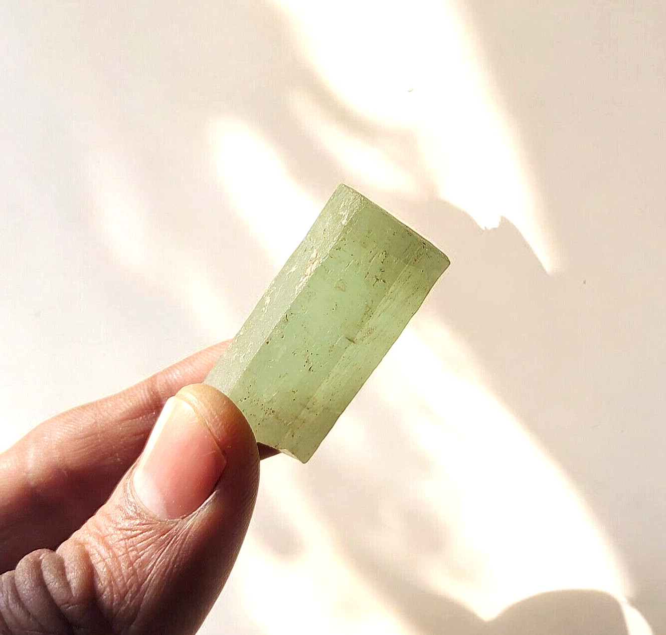 18g Raw Blue-Green Aquamarine Beryl Natural Corrosion Crystal Rough Specimen